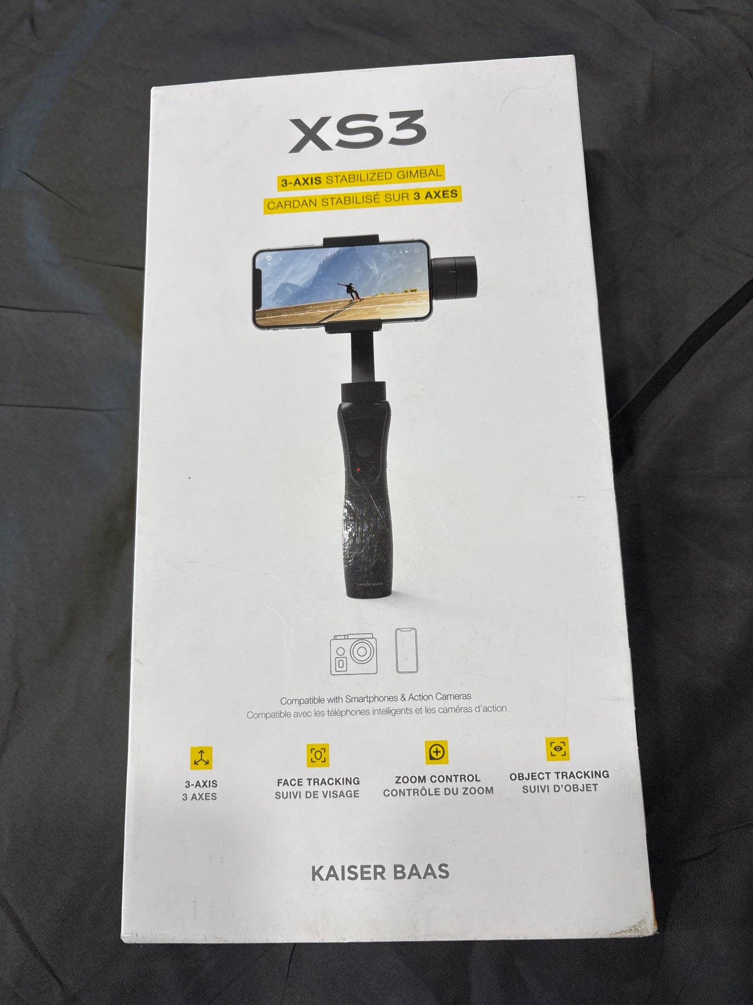 Kaiser Baas XS3 3-Axis Gimbal Stabilizer Smartphone