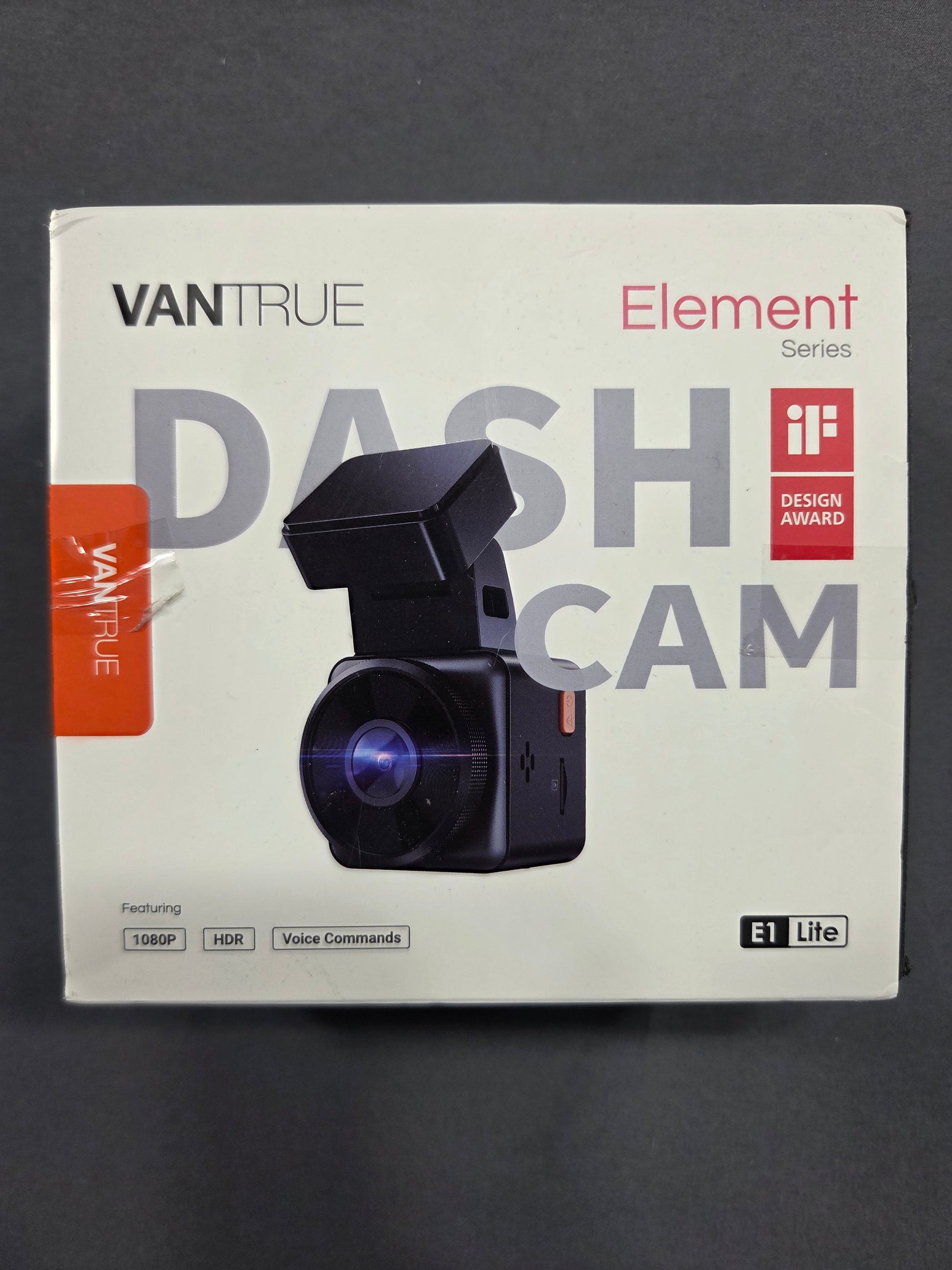 Vantrue Element E1 Lite Dash Cam 1080P HDR WiFi Voice Commands GPS