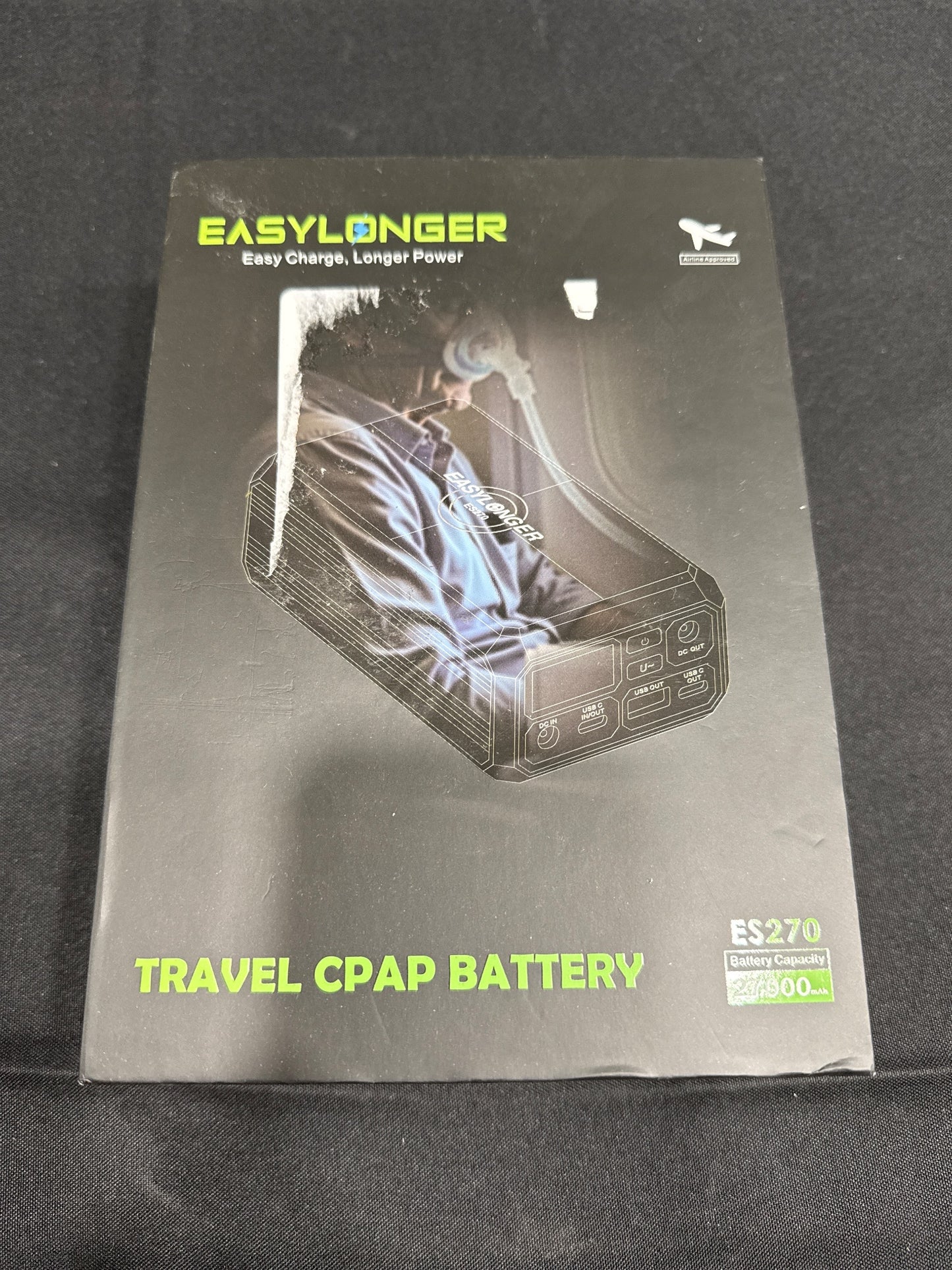 EasyLonger ES270 Travel CPAP Battery 27000mAh 99.9Wh Power Bank