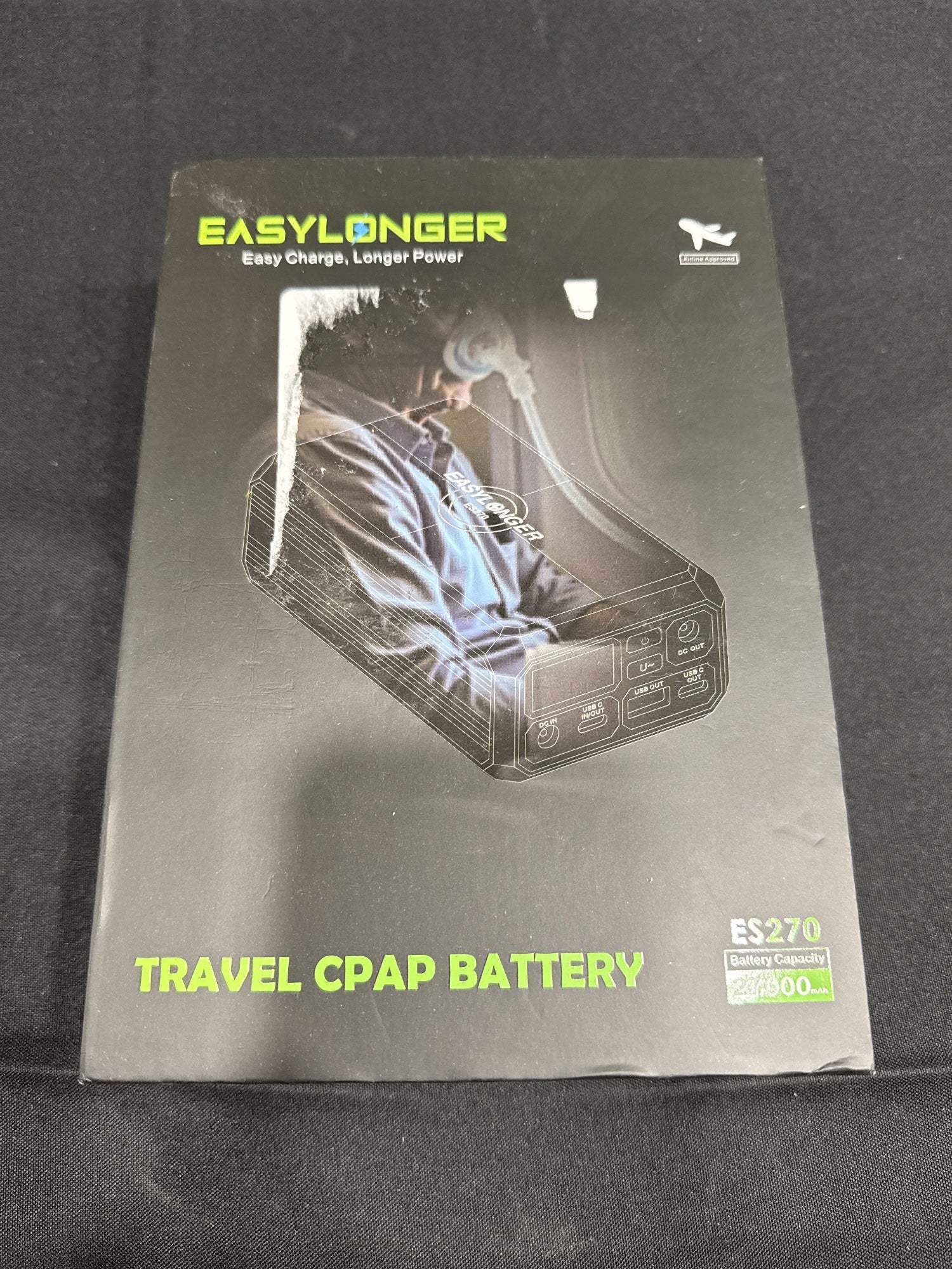 EasyLonger ES270 Travel CPAP Battery 27000mAh 99.9Wh Power Bank