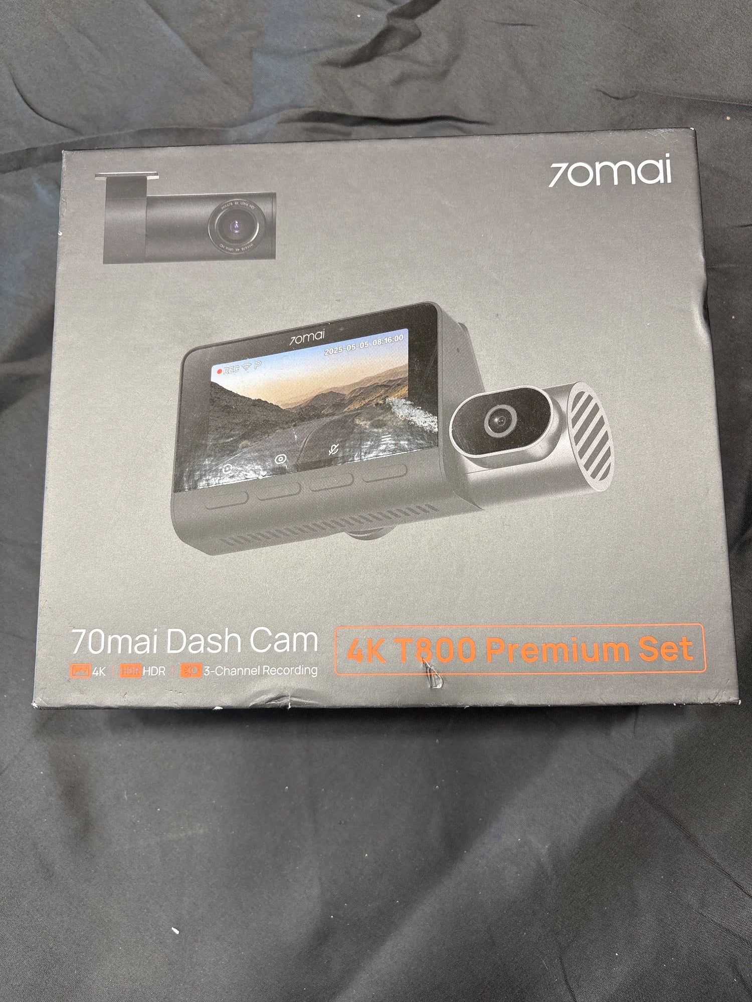 70mai Dash Cam 4K T800 Premium Set 3-Channel Front Rear Interior
