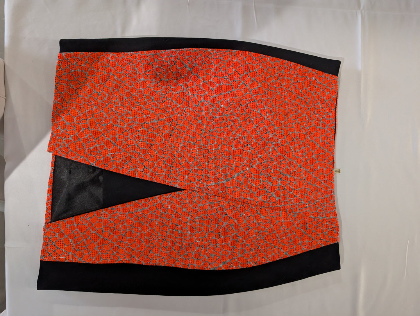 Ted Baker Textured Orange and Black Skirt