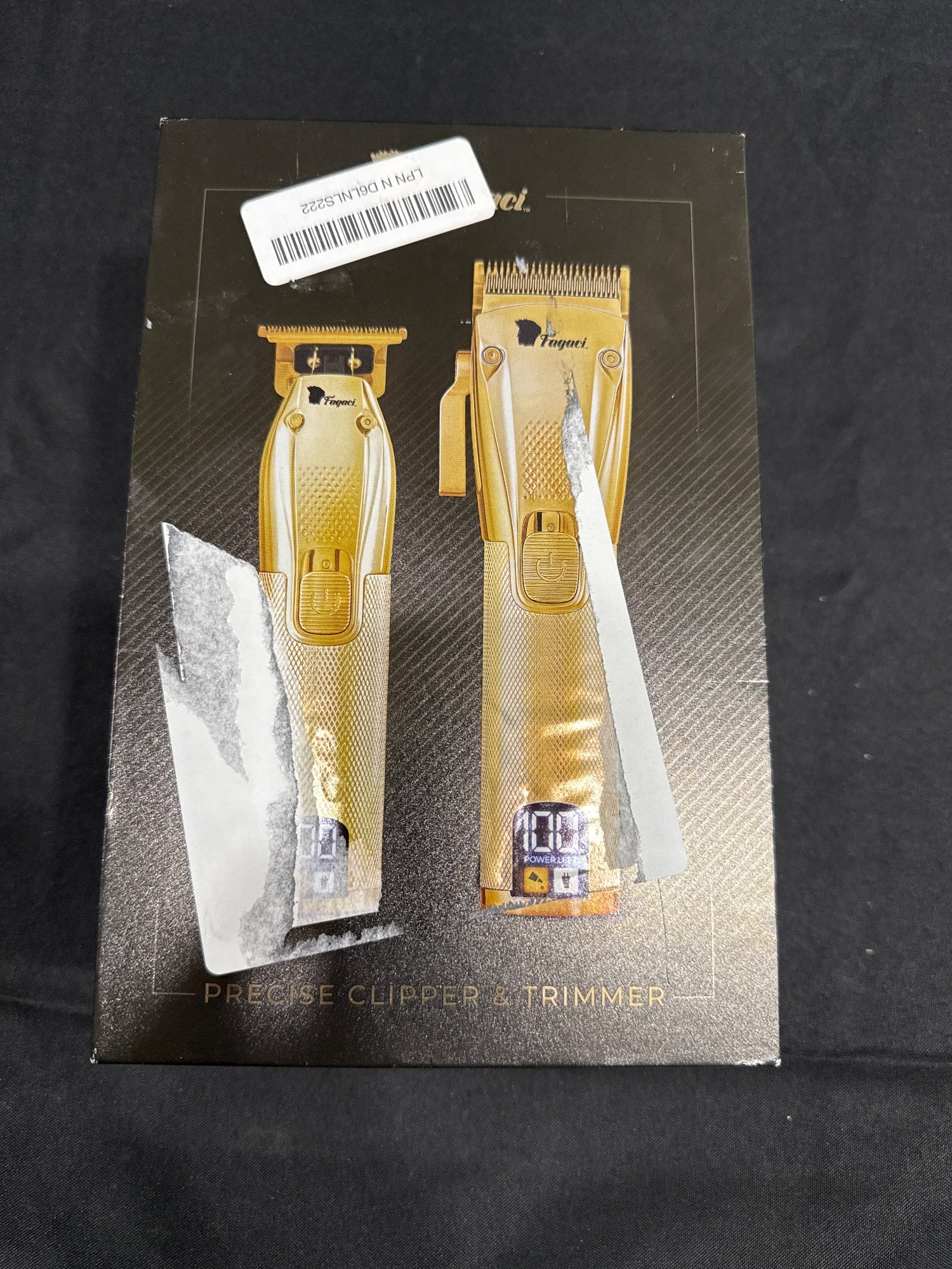 Fagaci Precise Clipper & Trimmer Set Gold Cordless Barber Kit