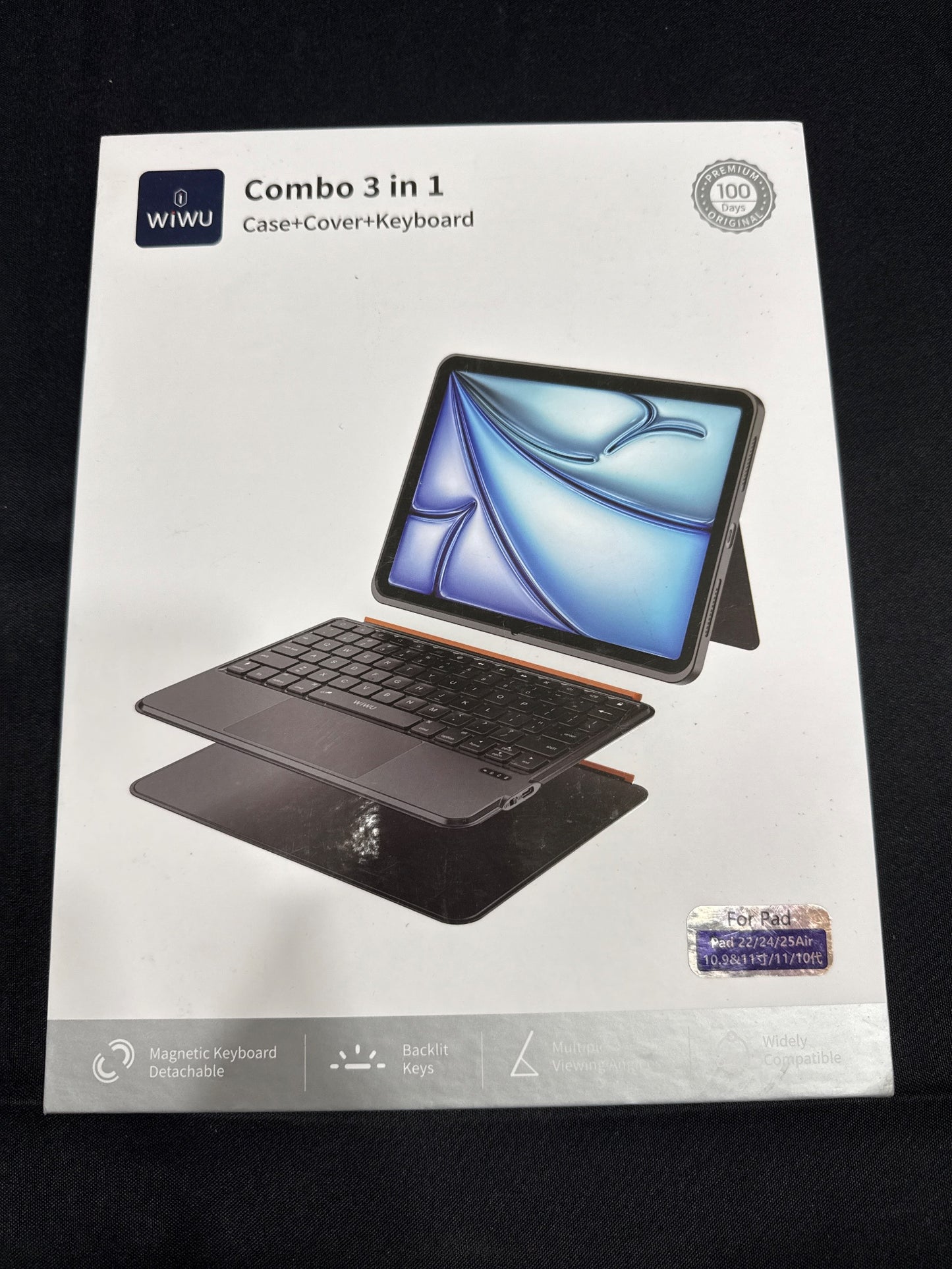 WiWU Combo 3-in-1 Keyboard Case Cover for iPad 11" MK-005