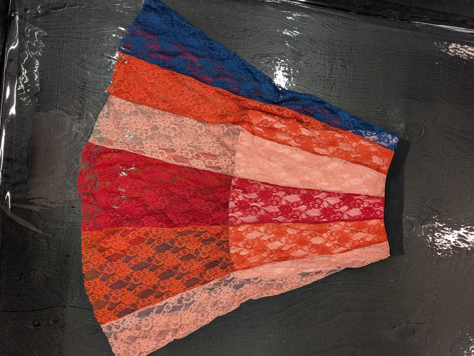 Maje Multi-Color Lace Midi Skirt - Size 2