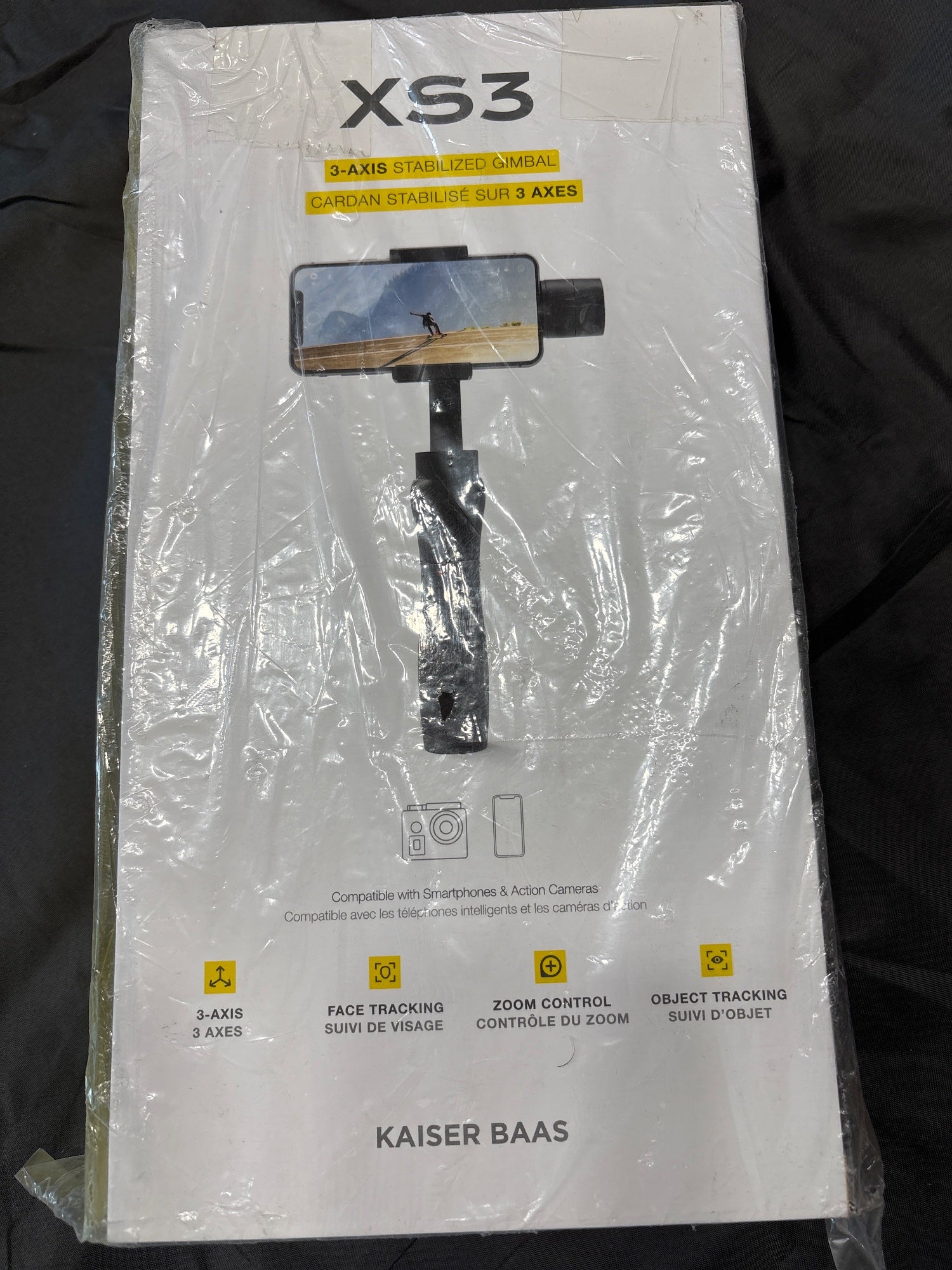 Kaiser Baas XS3 3-Axis Stabilized Gimbal Smartphone Action Cam