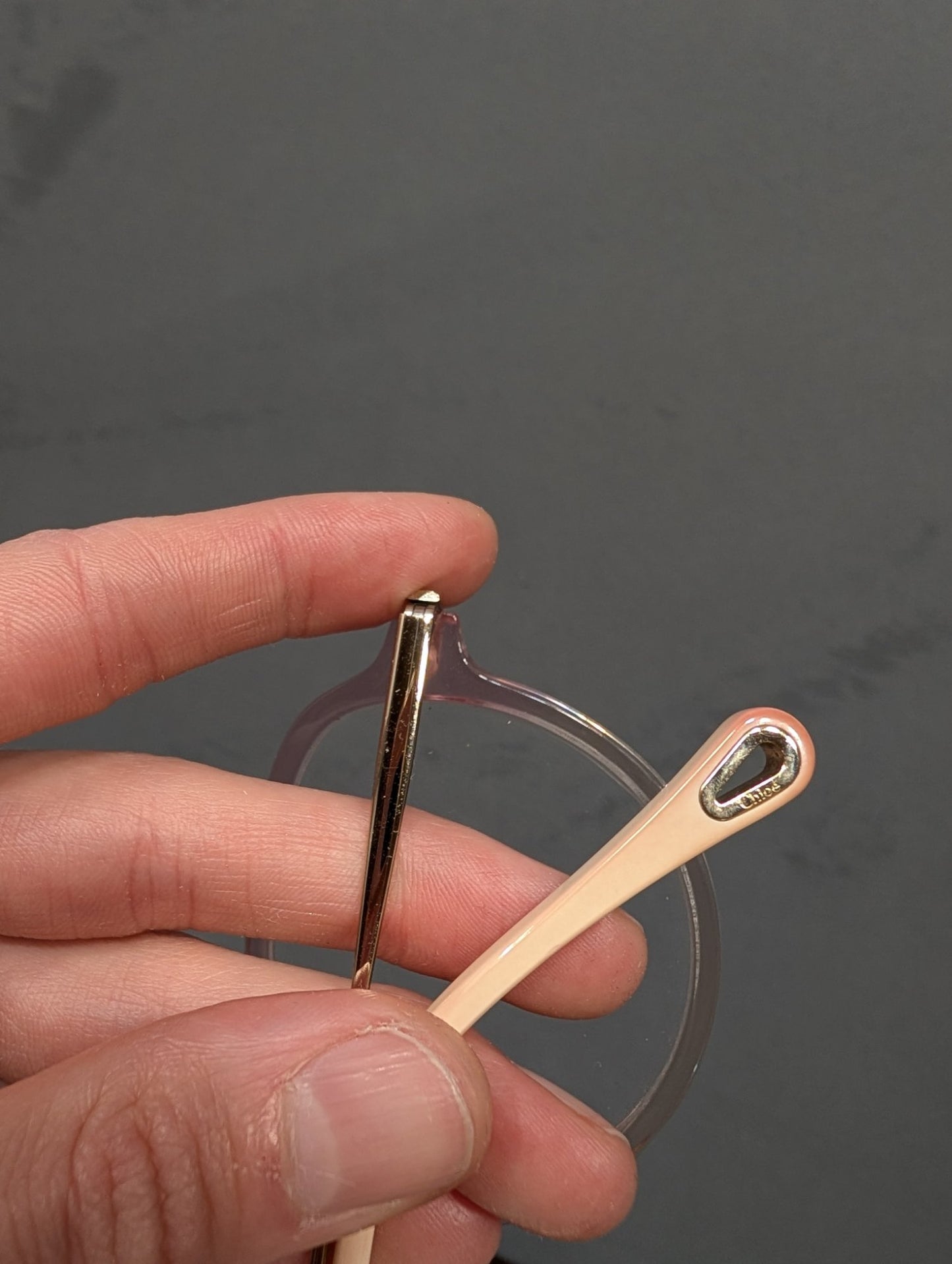 Chloé Round Eyeglasses Frames Pink Gold CE2736 Optical Spectacles