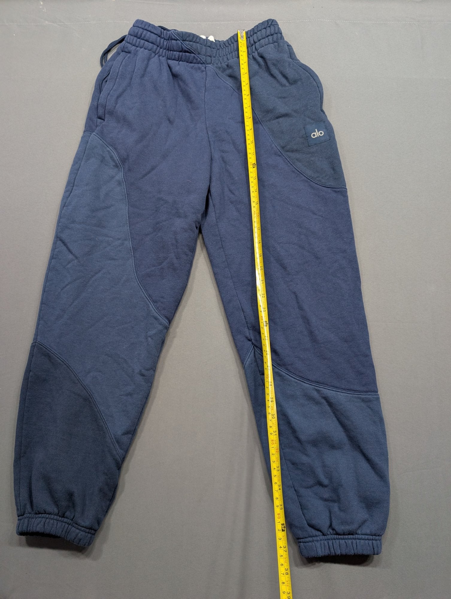 Alo Yoga Accolade Sweatpants Joggers Navy Blue XS Fleece Drawstring