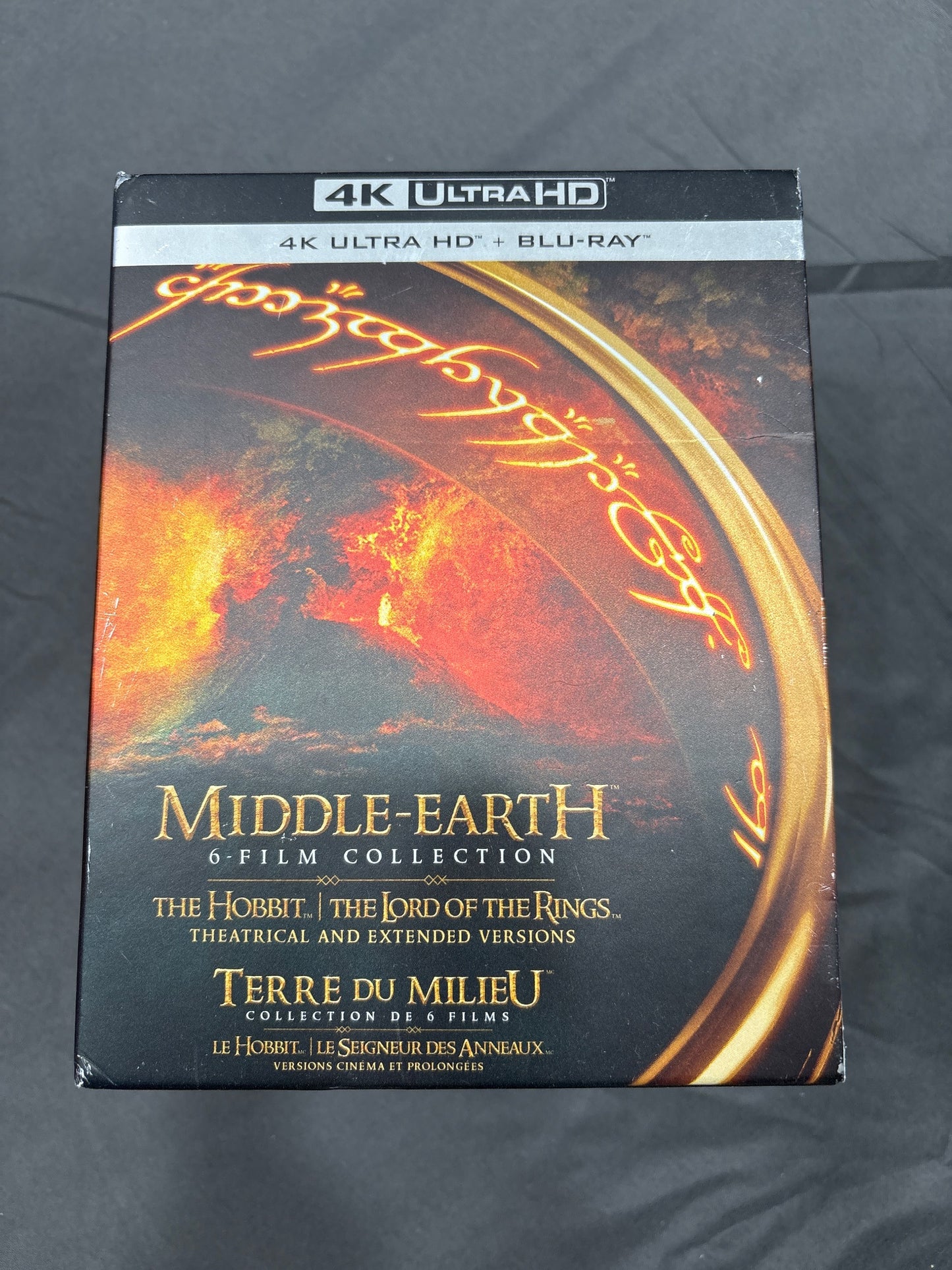 Middle-Earth 6-Film 4K UHD Blu-Ray Collection LOTR & Hobbit