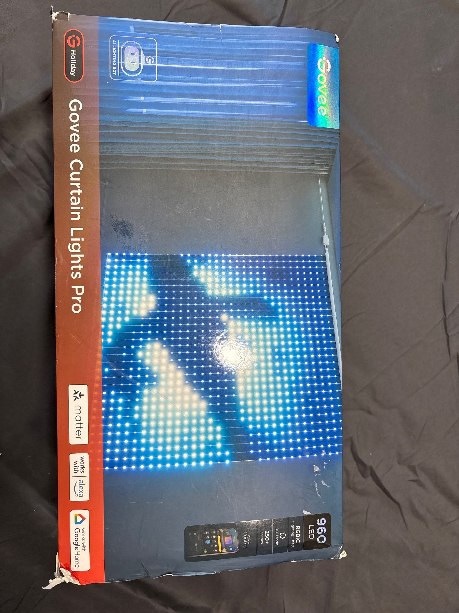 Govee Curtain Lights Pro 960 RGBIC LED Smart Wi-Fi Open Box