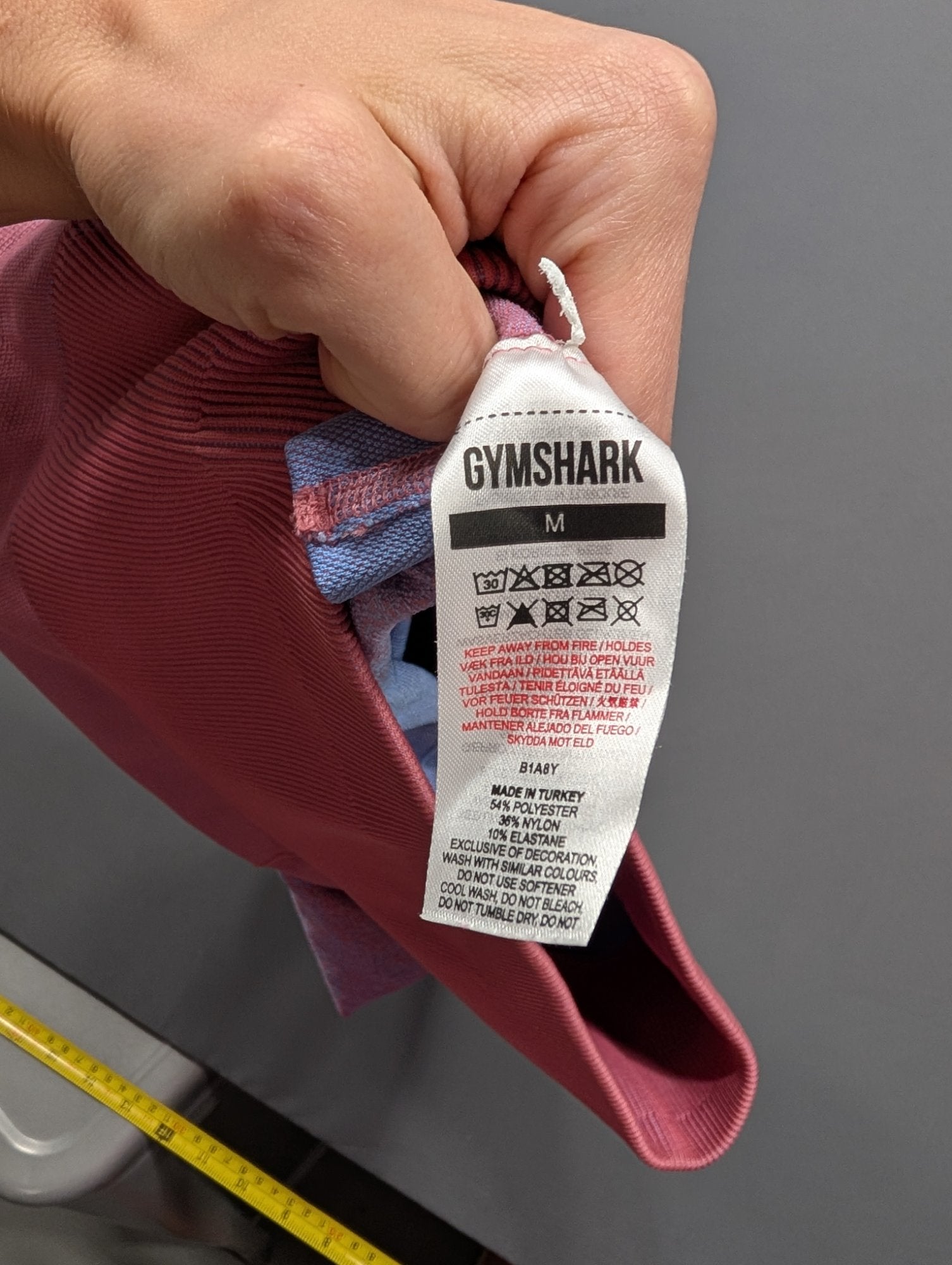 Gymshark Adapt Ombre Seamless Bike Shorts M Pink Purple Gradient