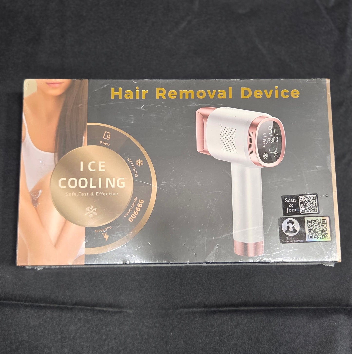 IPL Hair Removal Device Ice Cooling 9 Energy Levels 999900 Flashes FZ-608G