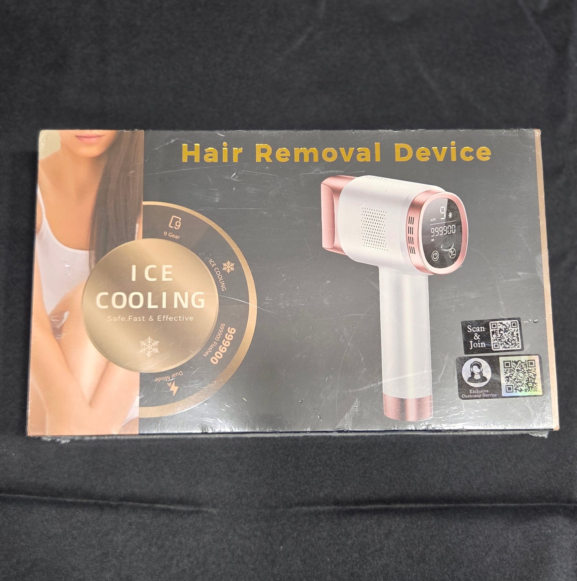 IPL Hair Removal Device Ice Cooling 9 Energy Levels 999900 Flashes FZ-608G
