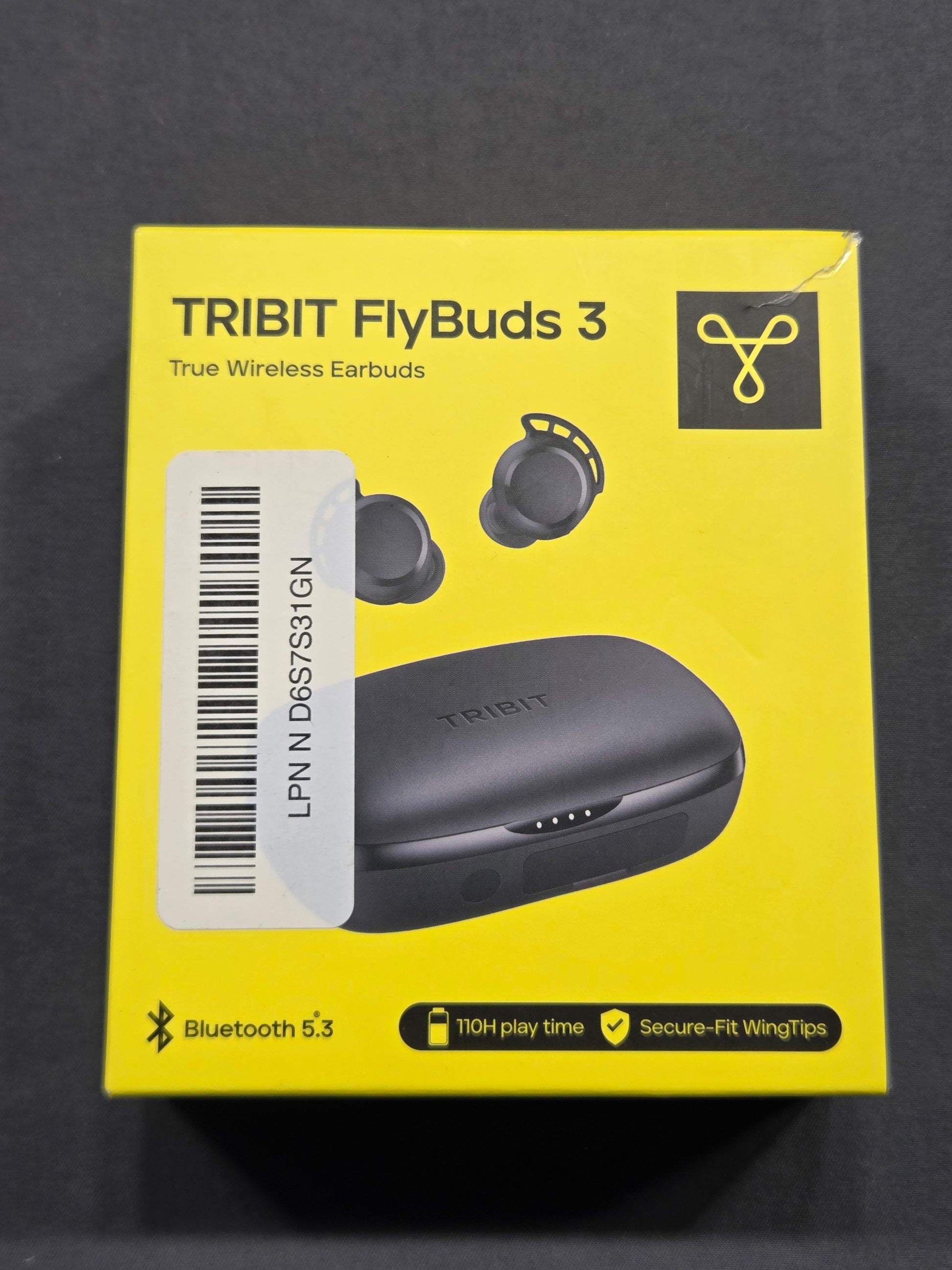 TRIBIT FlyBuds 3 True Wireless Earbuds Bluetooth 5.3 110H Black BTH92SC