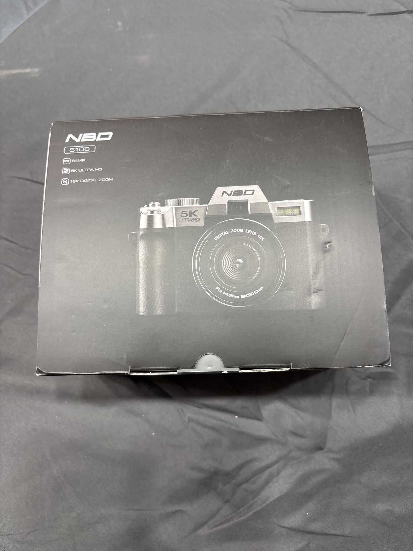 NBD S100 5K Ultra HD Digital Camera 64MP 16x Zoom + Wide Angle Lens