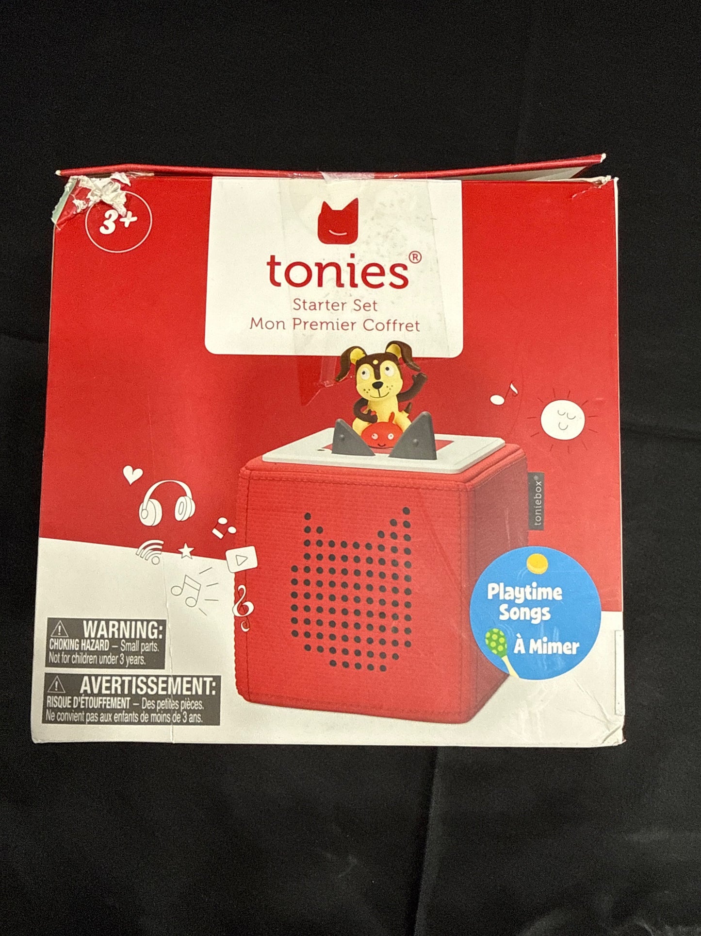 Tonies Toniebox Starter Set Red + Playtime Songs Tonie Figure