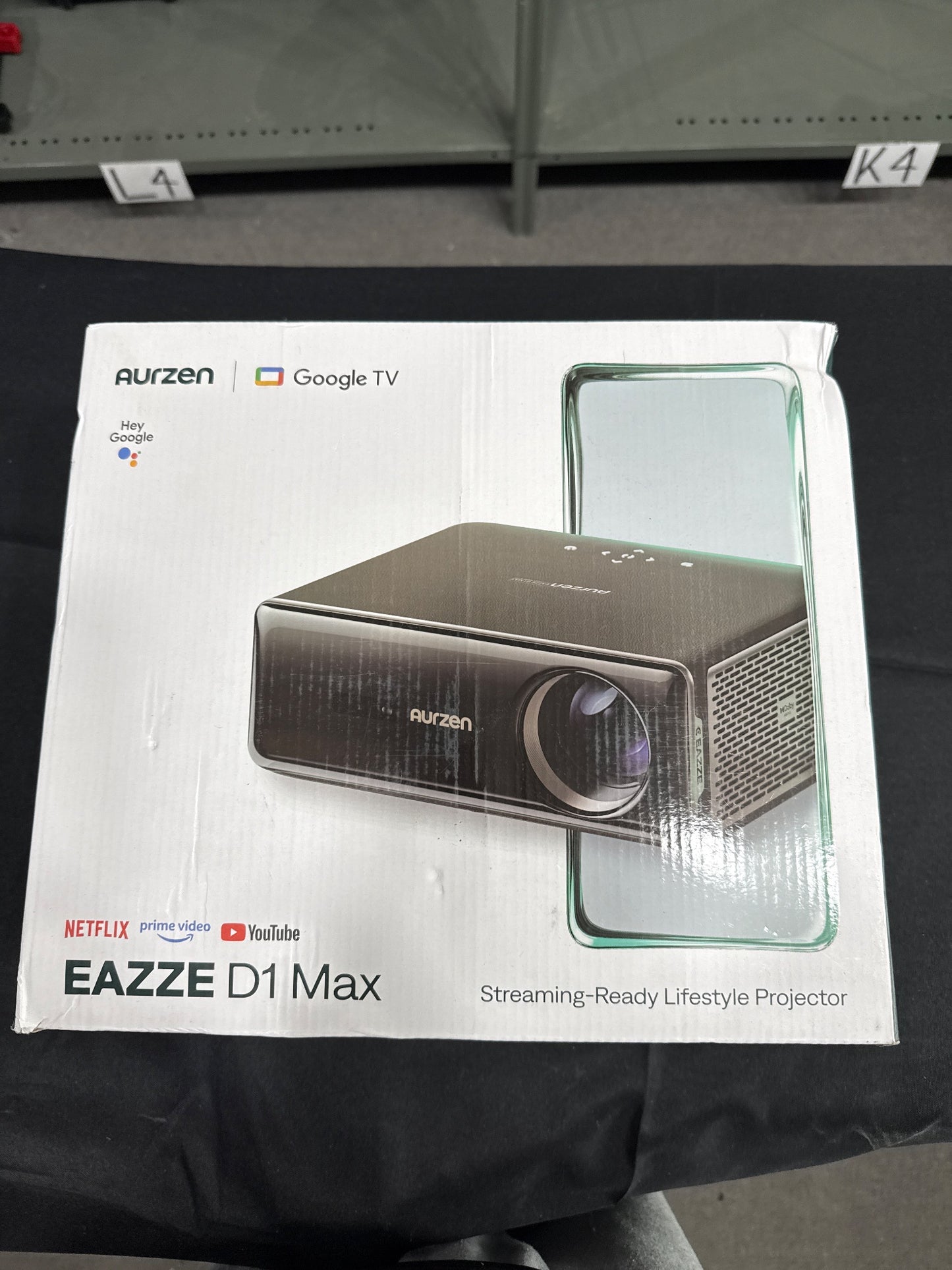 Aurzen EAZZE D1 Max Smart Projector 1080p LCD with Google TV