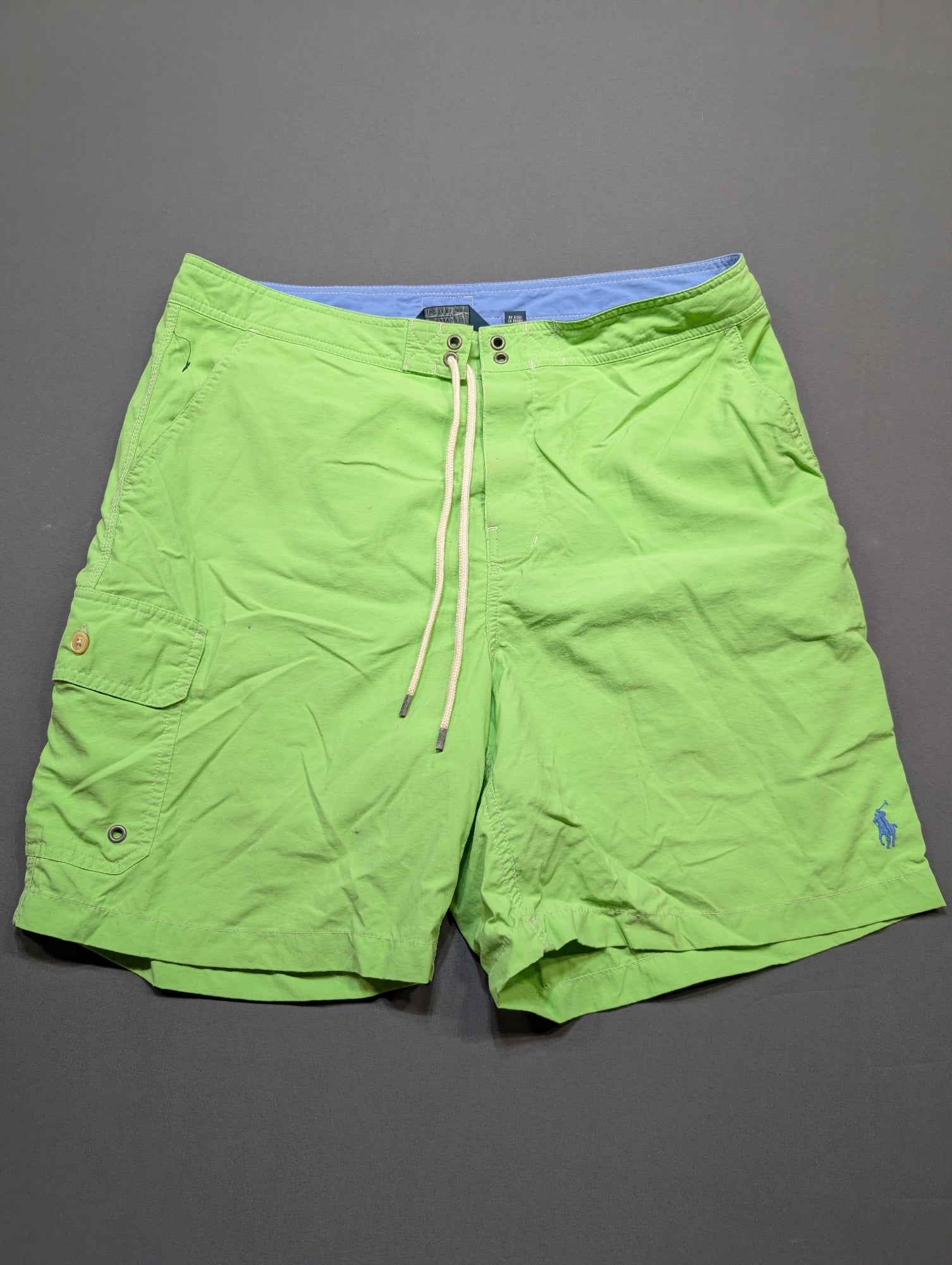 Polo Ralph Lauren Men's Board Shorts Swim Trunks Green Size 34
