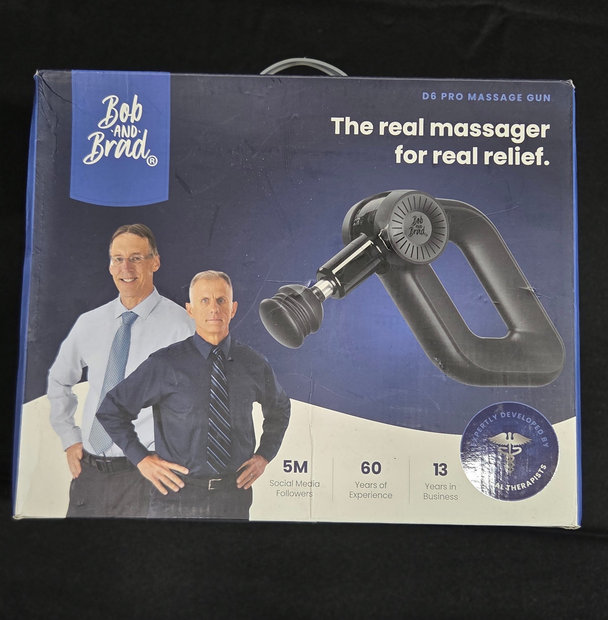 Bob and Brad D6 Pro Percussion Massage Gun Open Box w/ Case