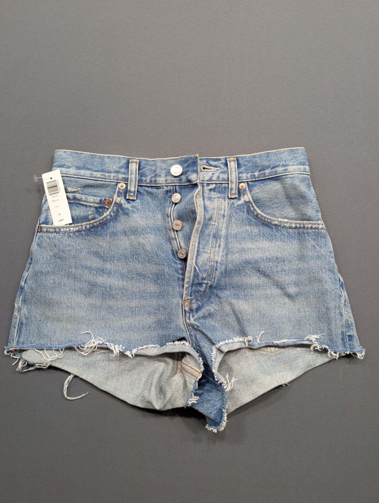 AGOLDE Ridley Vintage High Rise Short Denim Size 25 Chant NWT