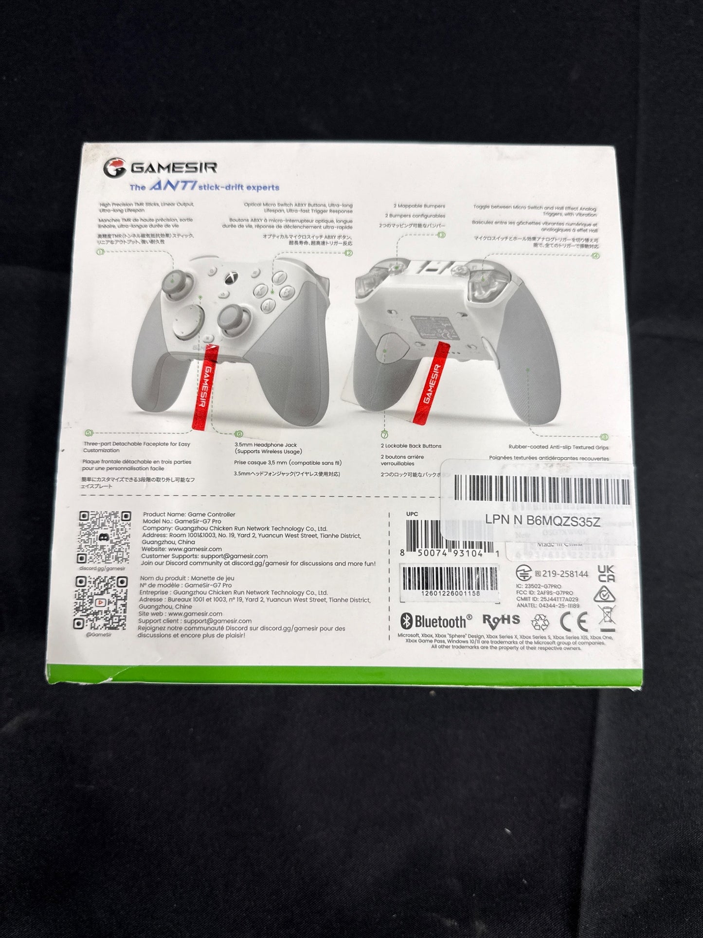 GameSir G7 Pro Tri-Mode Controller for Xbox/PC/Mobile White