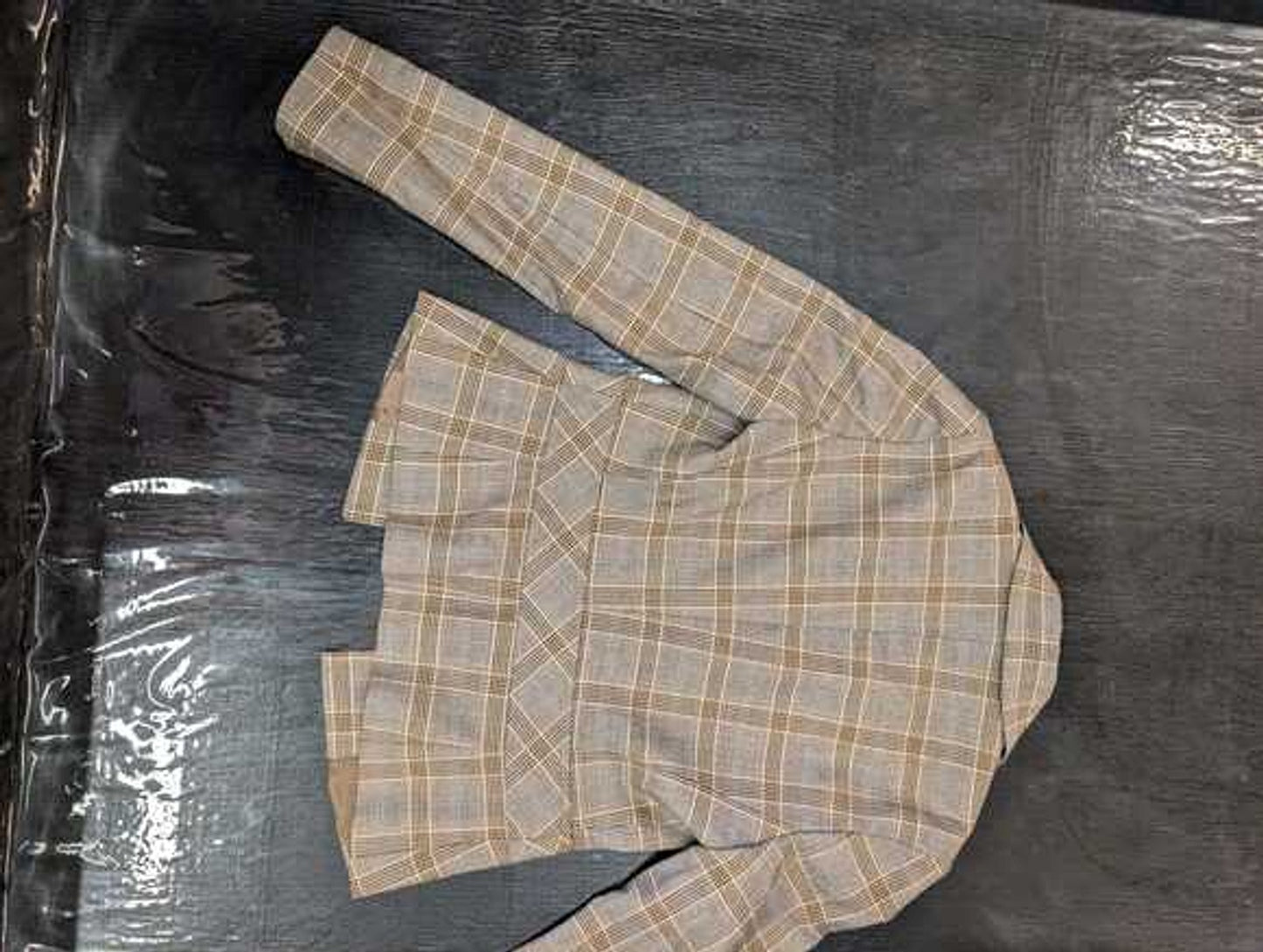 United Colors of Benetton Plaid Belted Blazer – Size 38, Like New