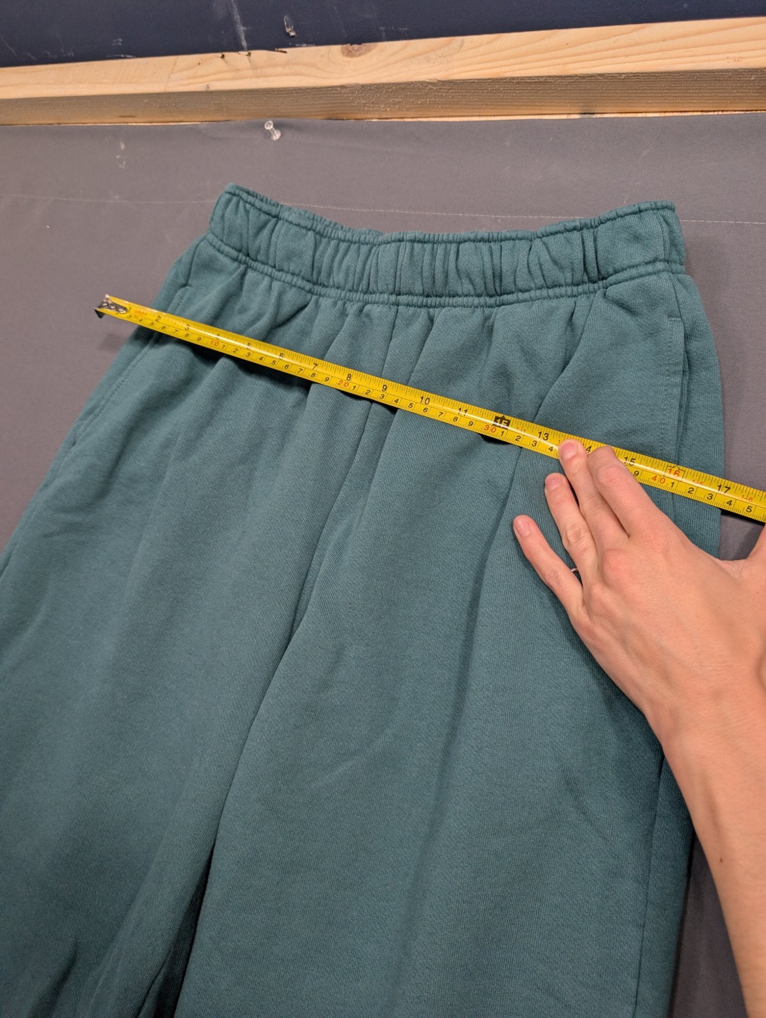 Alo Yoga Wide Leg Sweatpants Fleece Lounge Pants Teal Size S