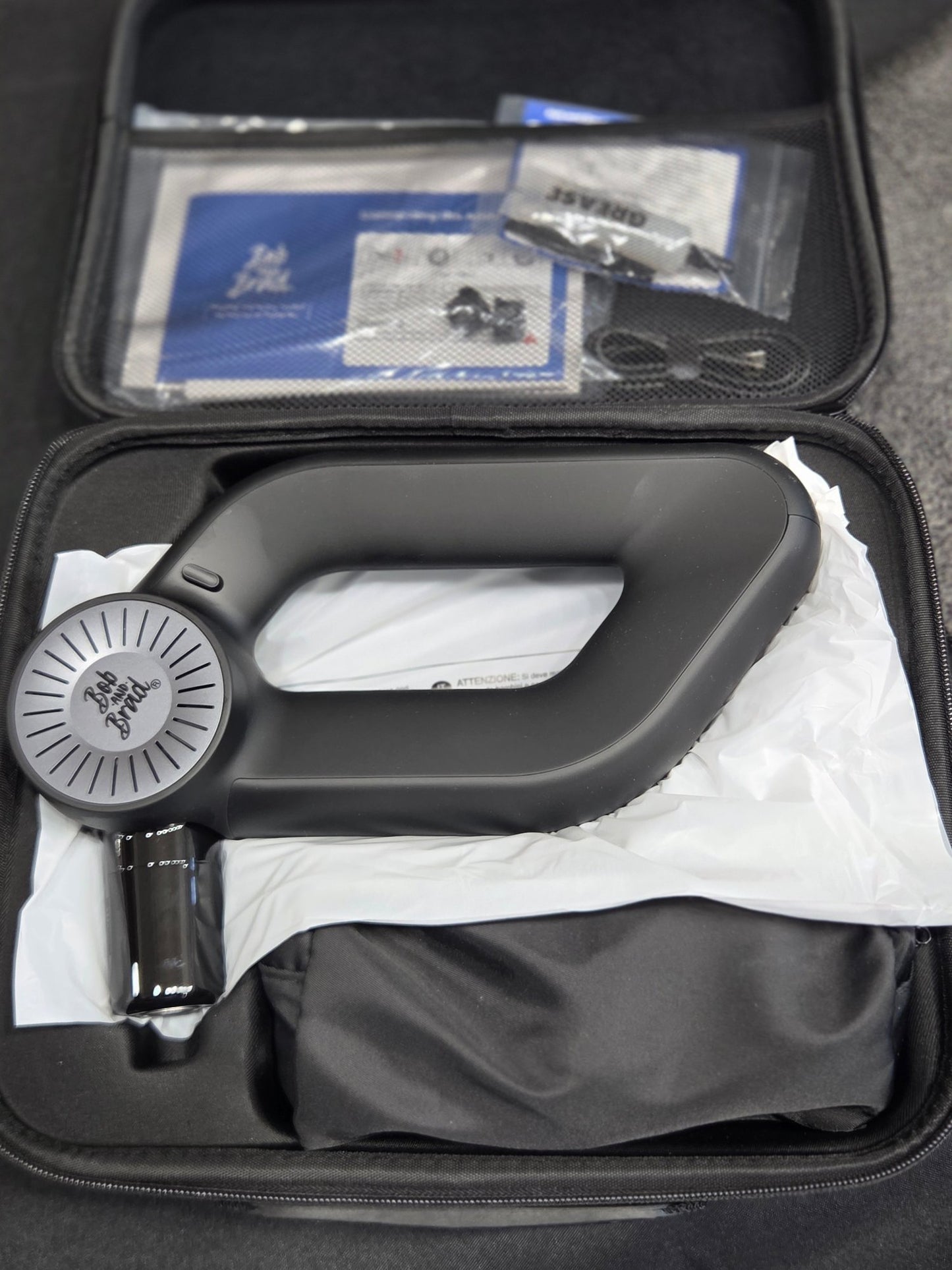 Bob and Brad D6 Pro Percussion Massage Gun Open Box w/ Case