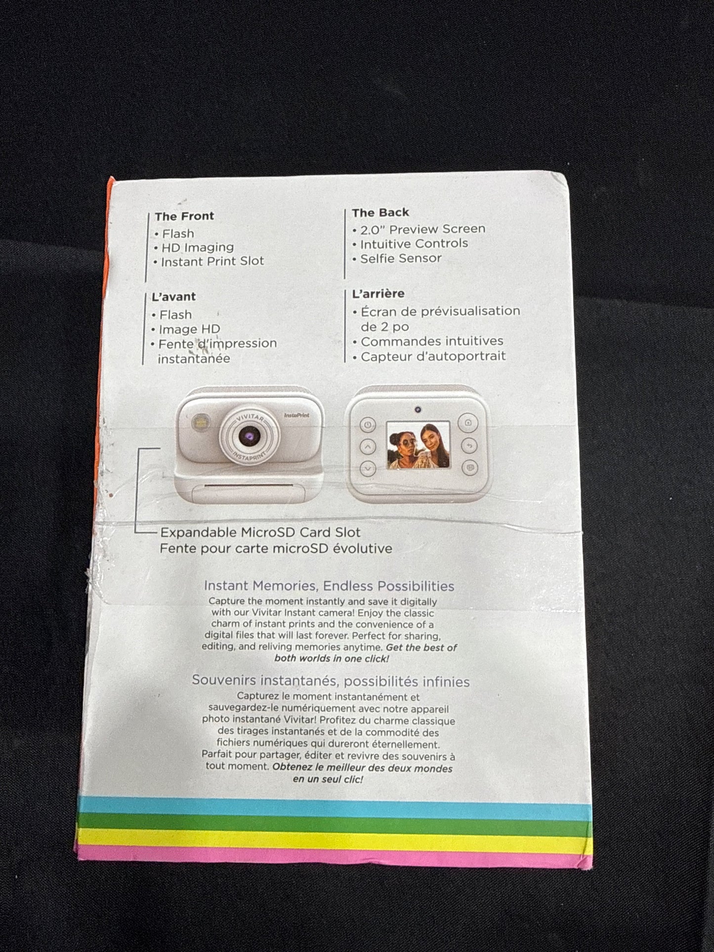 Vivitar InstaPrint Digital Camera w/ Built-In Instant Printer White