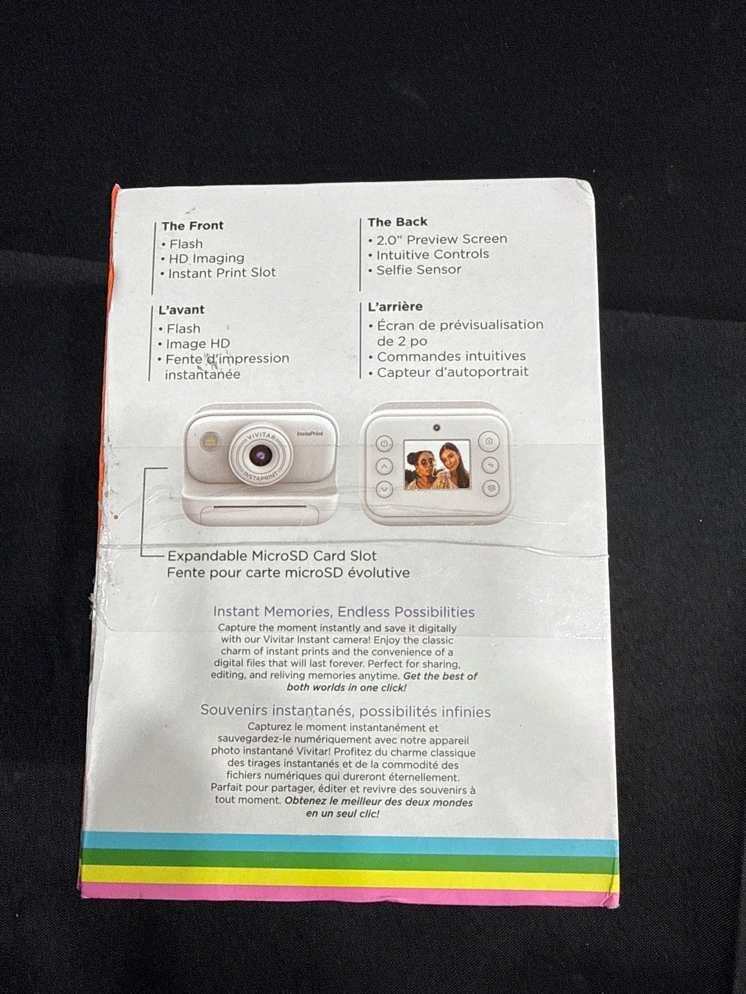 Vivitar InstaPrint Digital Camera w/ Built-In Instant Printer White