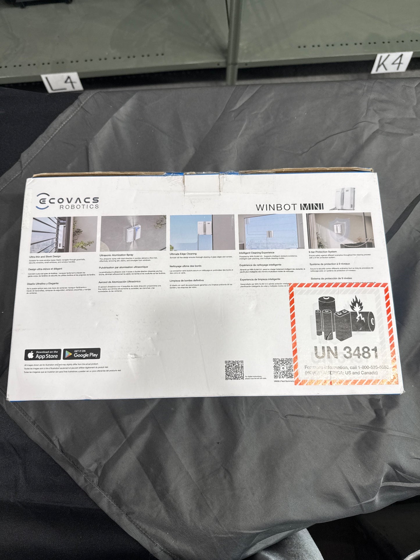 Ecovacs Winbot Mini Robotic Window Cleaner Open Box