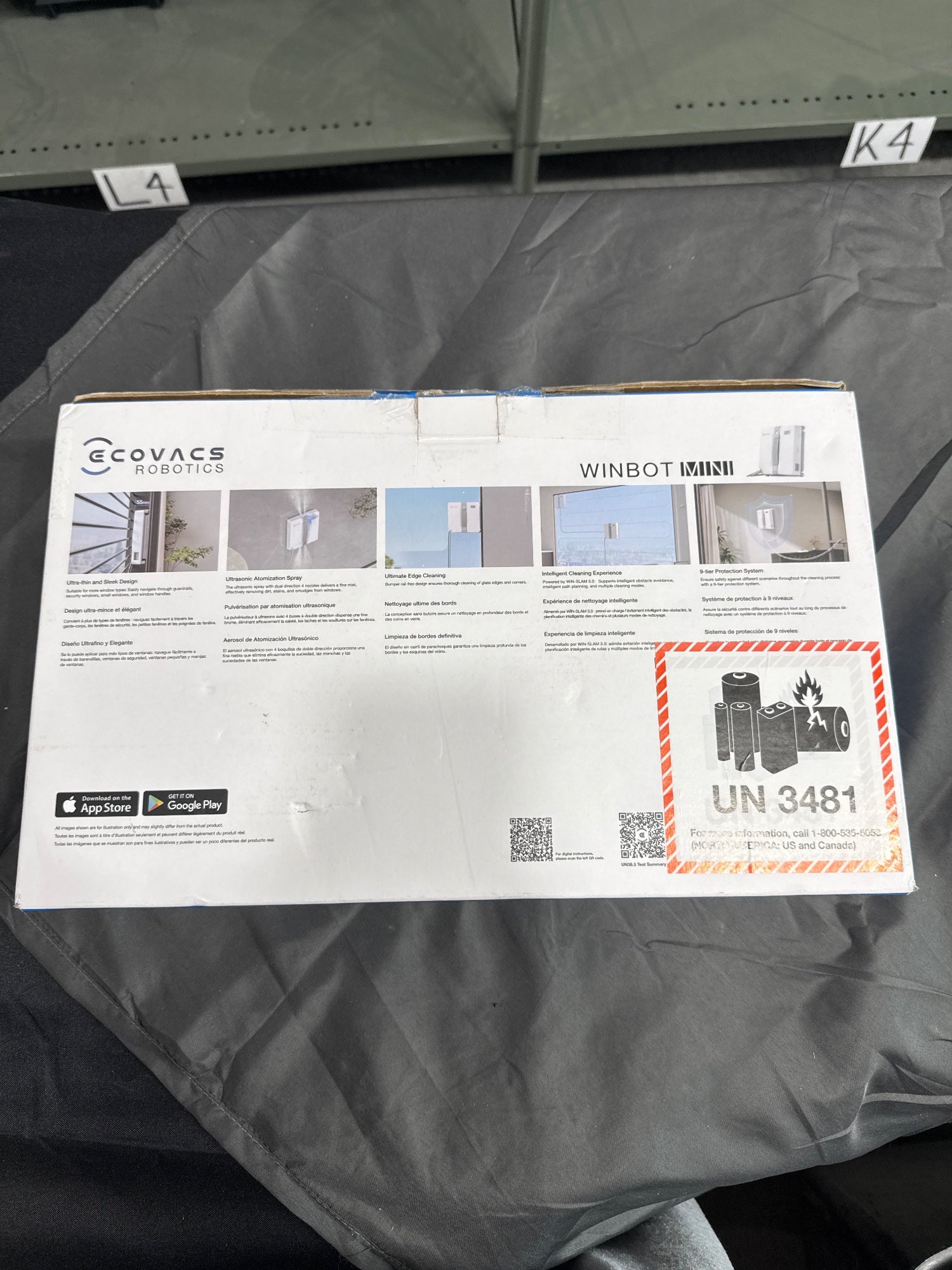 Ecovacs Winbot Mini Robotic Window Cleaner Open Box