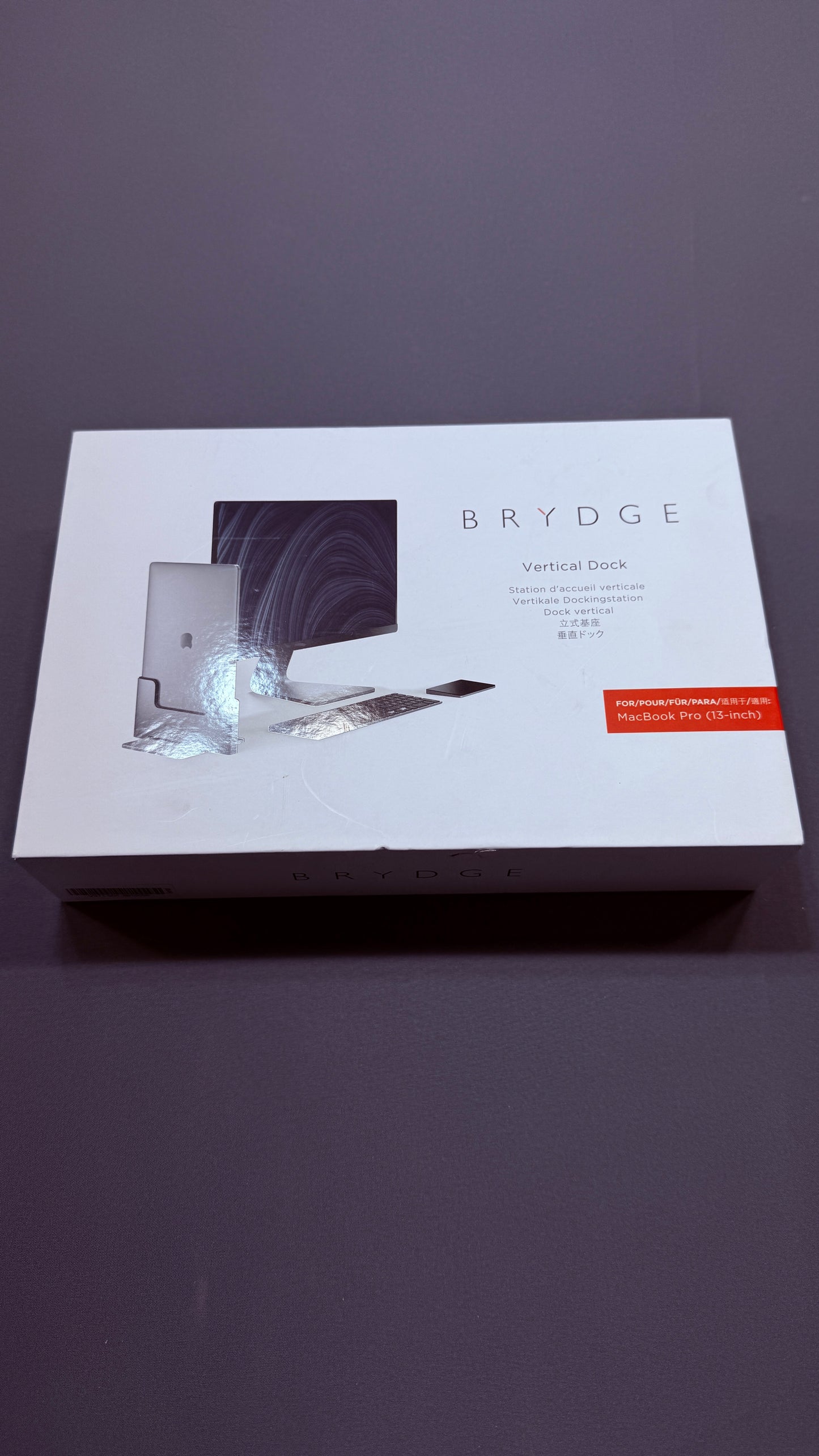 Brydge Vertical Dock for MacBook Pro 13-inch Thunderbolt 3 Space Grey