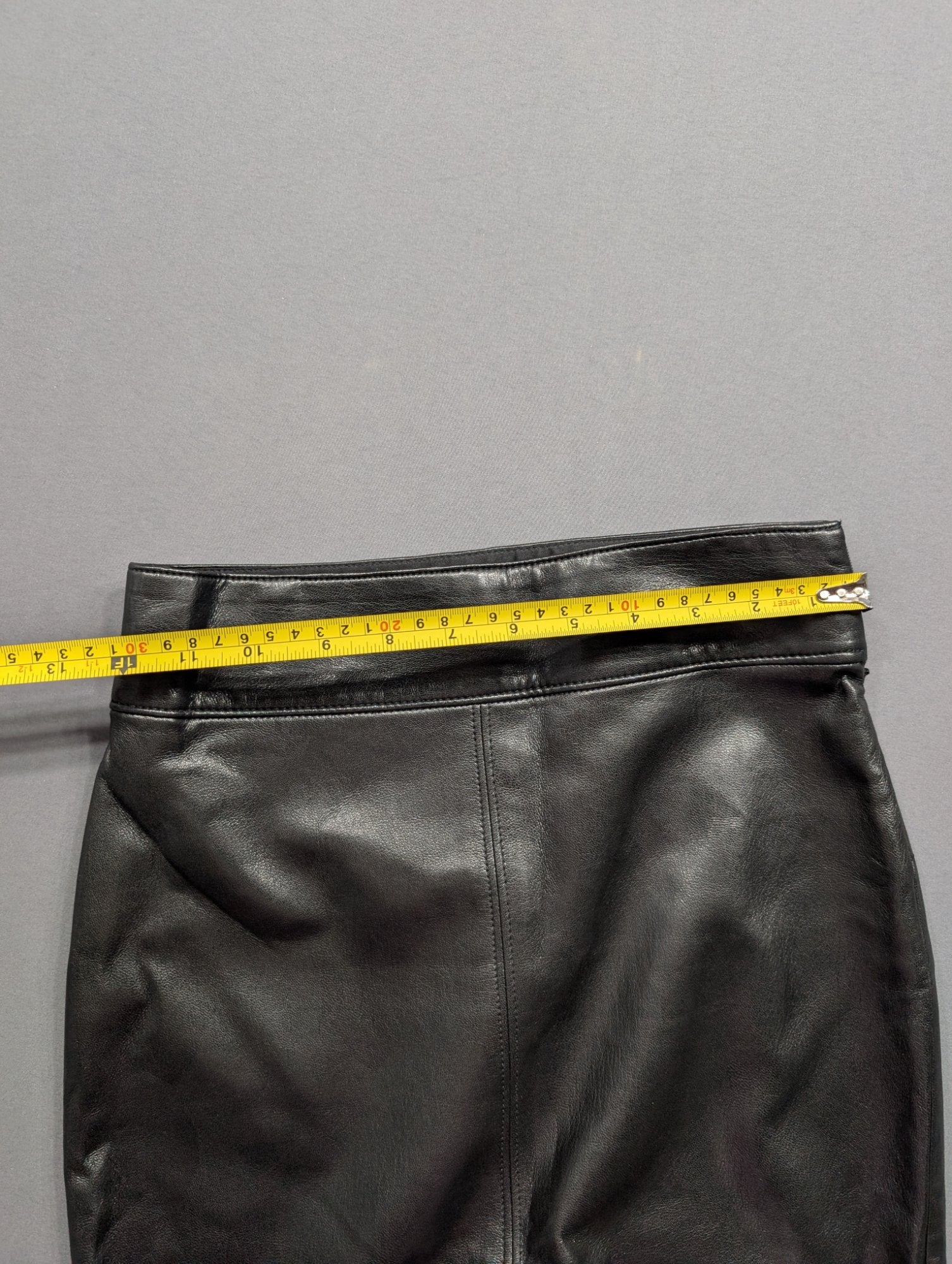 Babaton Black Leather Pencil Midi Skirt Size 00 High Waist