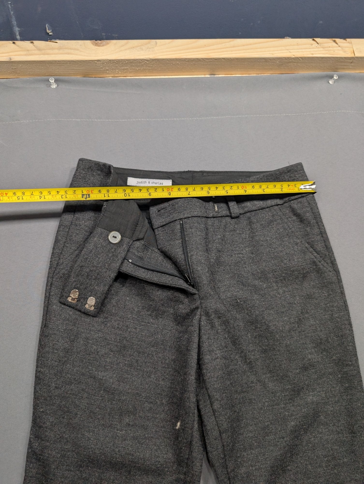 Judith & Charles Grey Dress Pants Size 0 Made in Canada