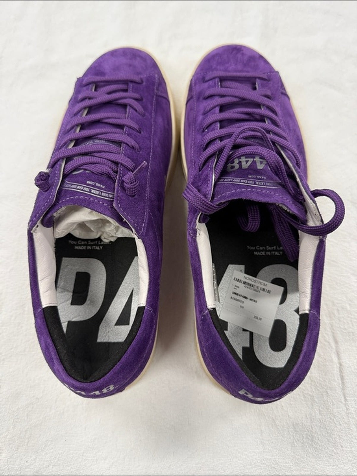 P448 Purple Suede Sneakers with Pink Outsole