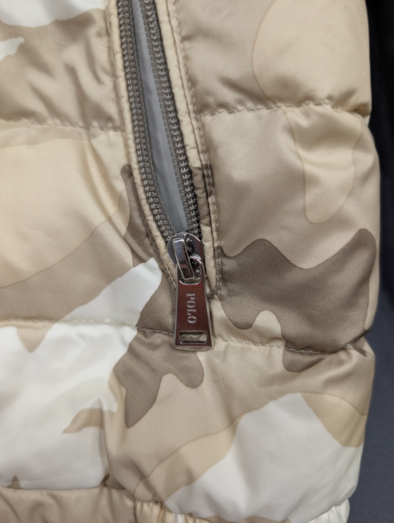 Polo Ralph Lauren Desert Camo Puffer Jacket Size S Women's