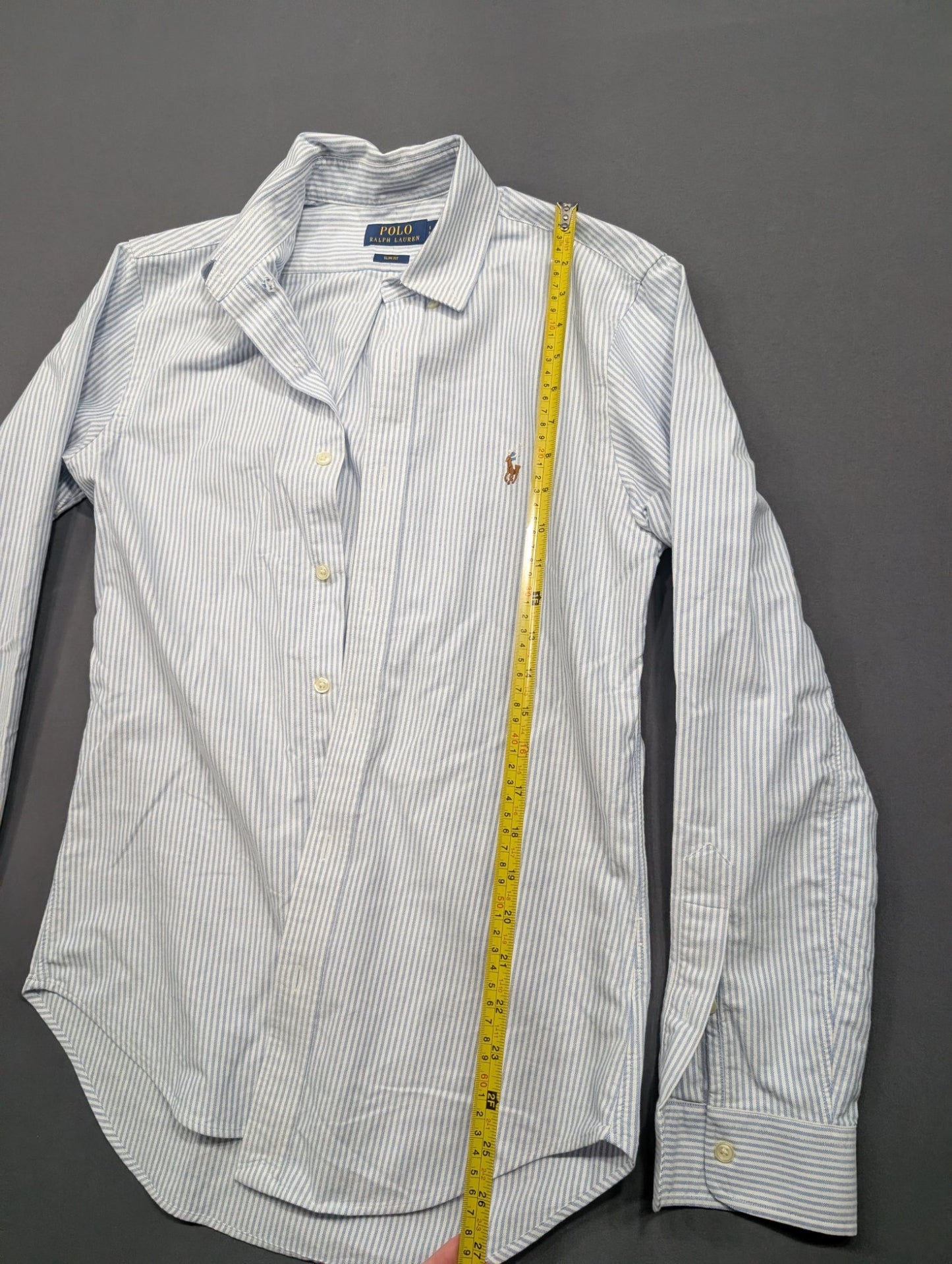 Polo Ralph Lauren Slim Fit Striped Oxford Shirt Women's S