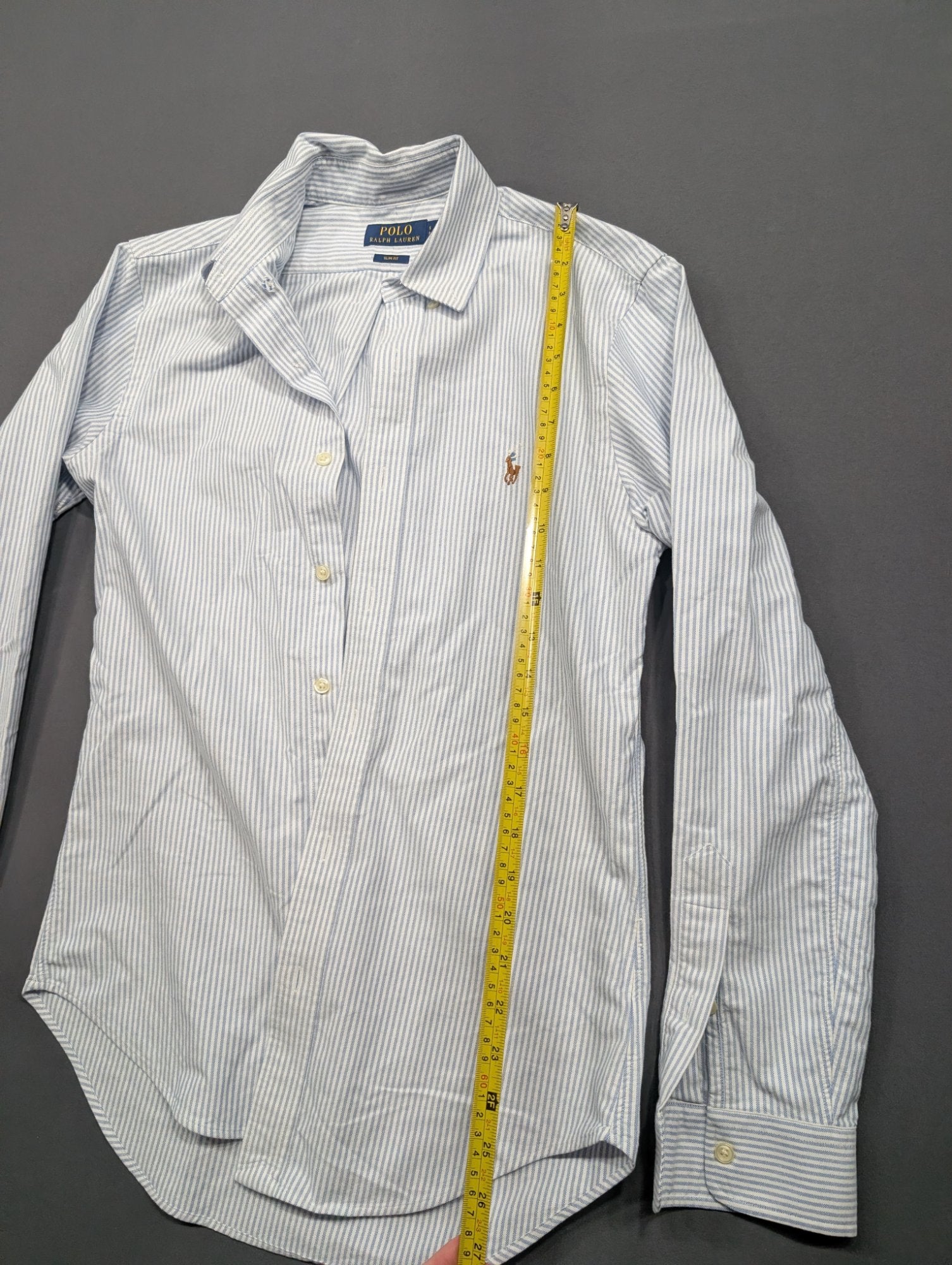 Polo Ralph Lauren Slim Fit Striped Oxford Shirt Women's S