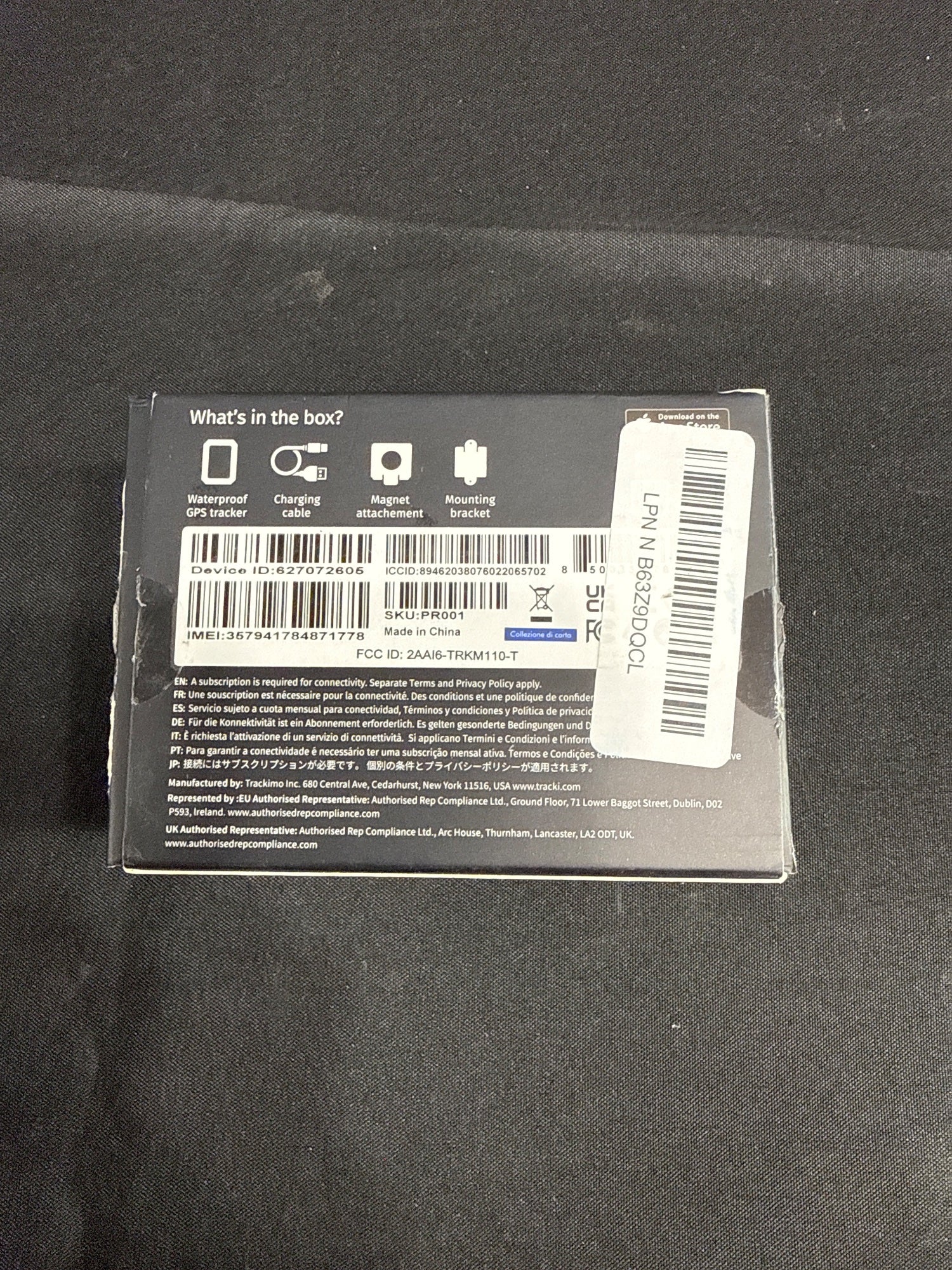 Tracki Pro+ 4G LTE Waterproof GPS Tracker Heavy-Duty New Sealed