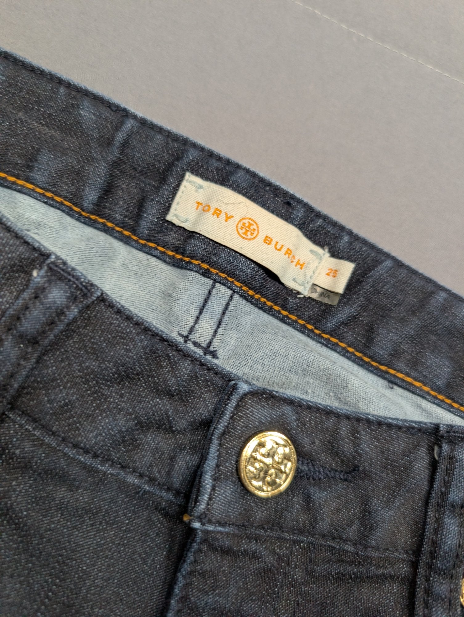 Tory Burch Legging Jean Dark Wash Skinny Denim Size 25