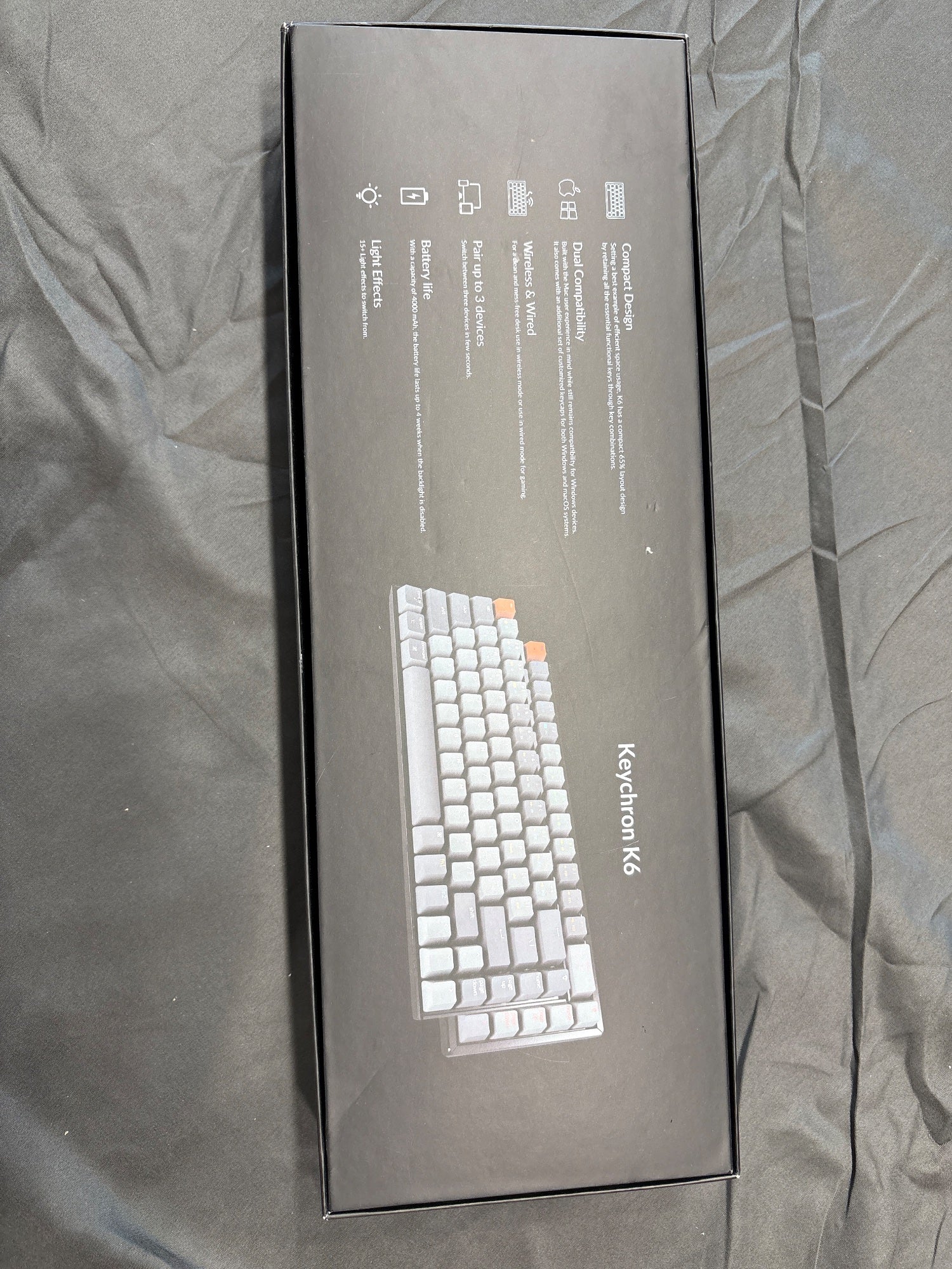 Keychron K6 Wireless Mechanical Keyboard 65% Bluetooth RGB