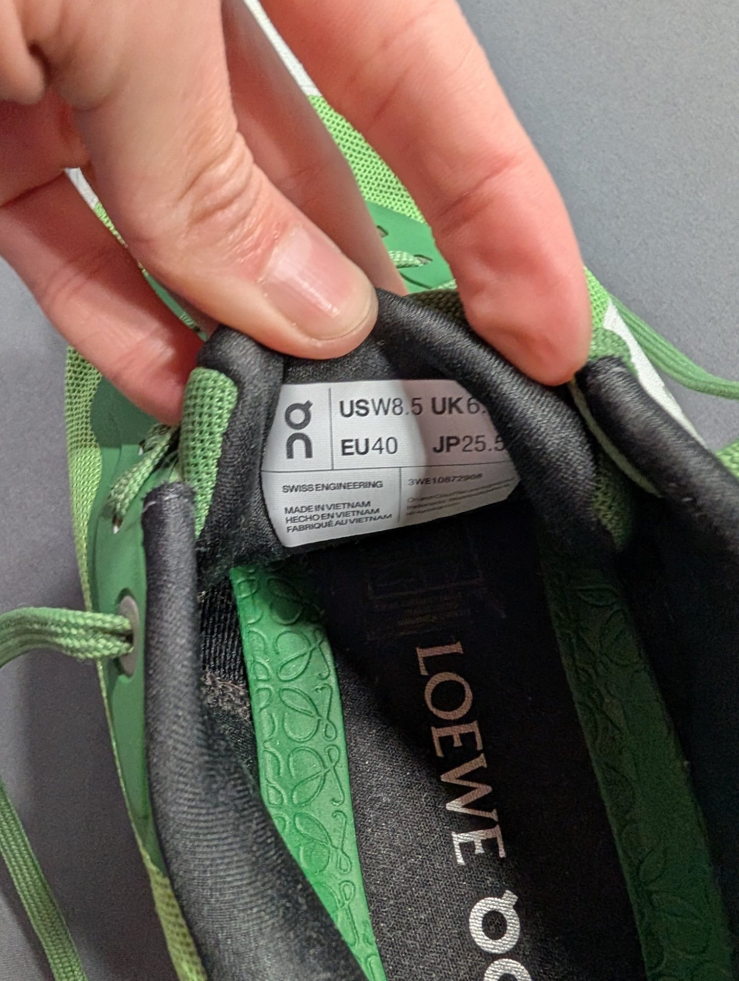 Loewe x On Cloudventure Women's Sneaker EU40 Green White