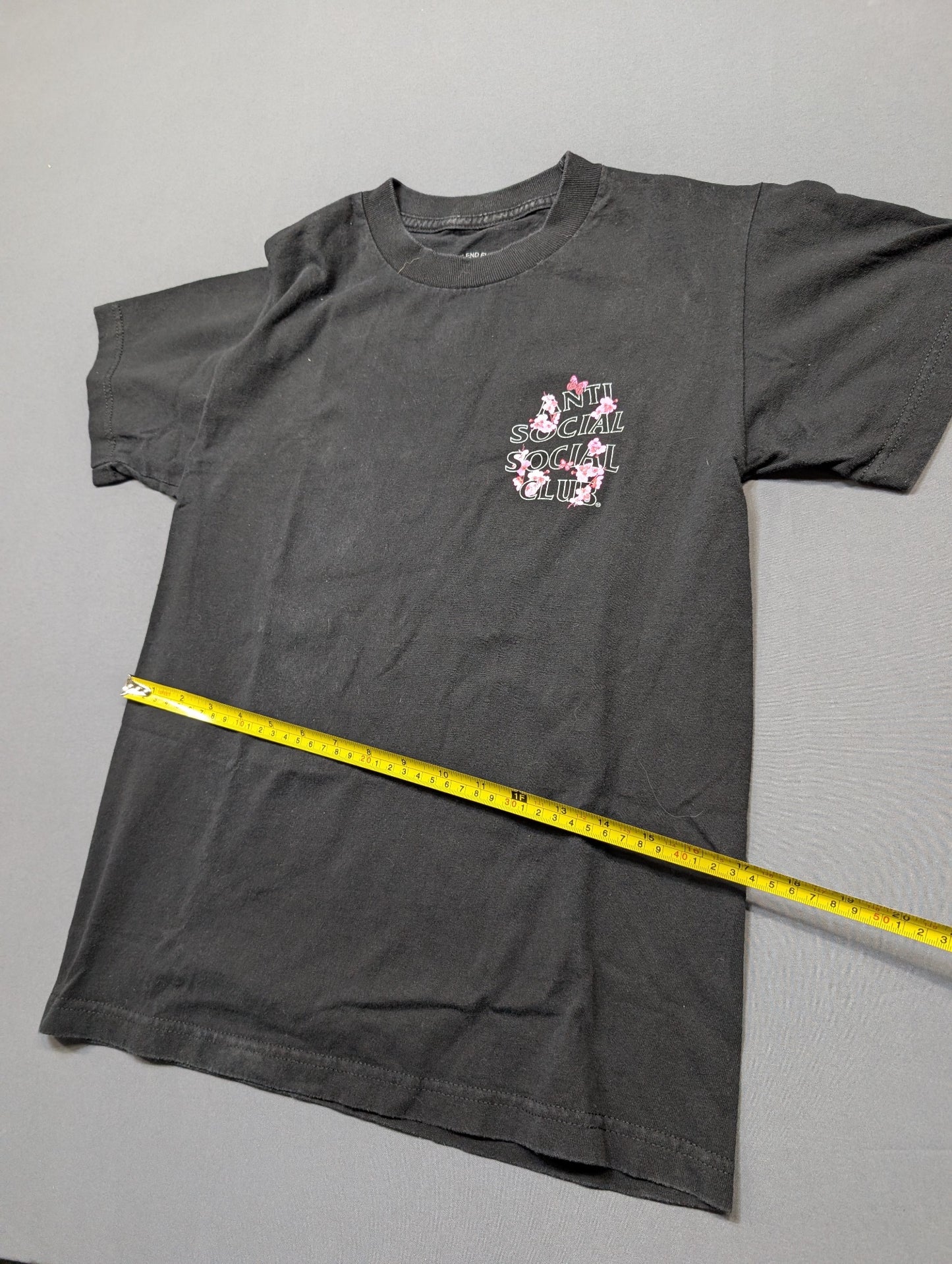 Anti Social Social Club Cherry Blossom Tee Black T-Shirt Size S