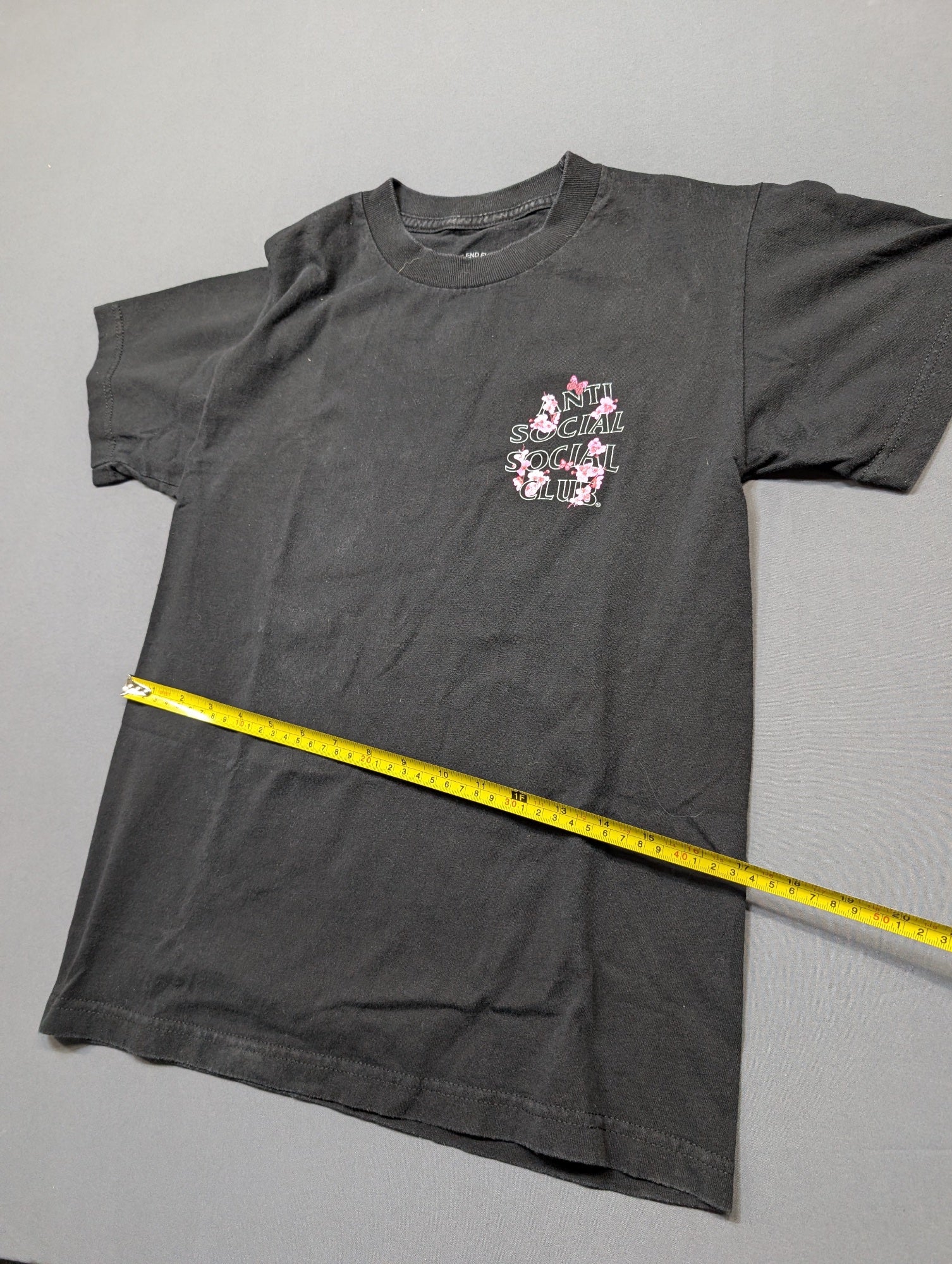 Anti Social Social Club Cherry Blossom Tee Black T-Shirt Size S