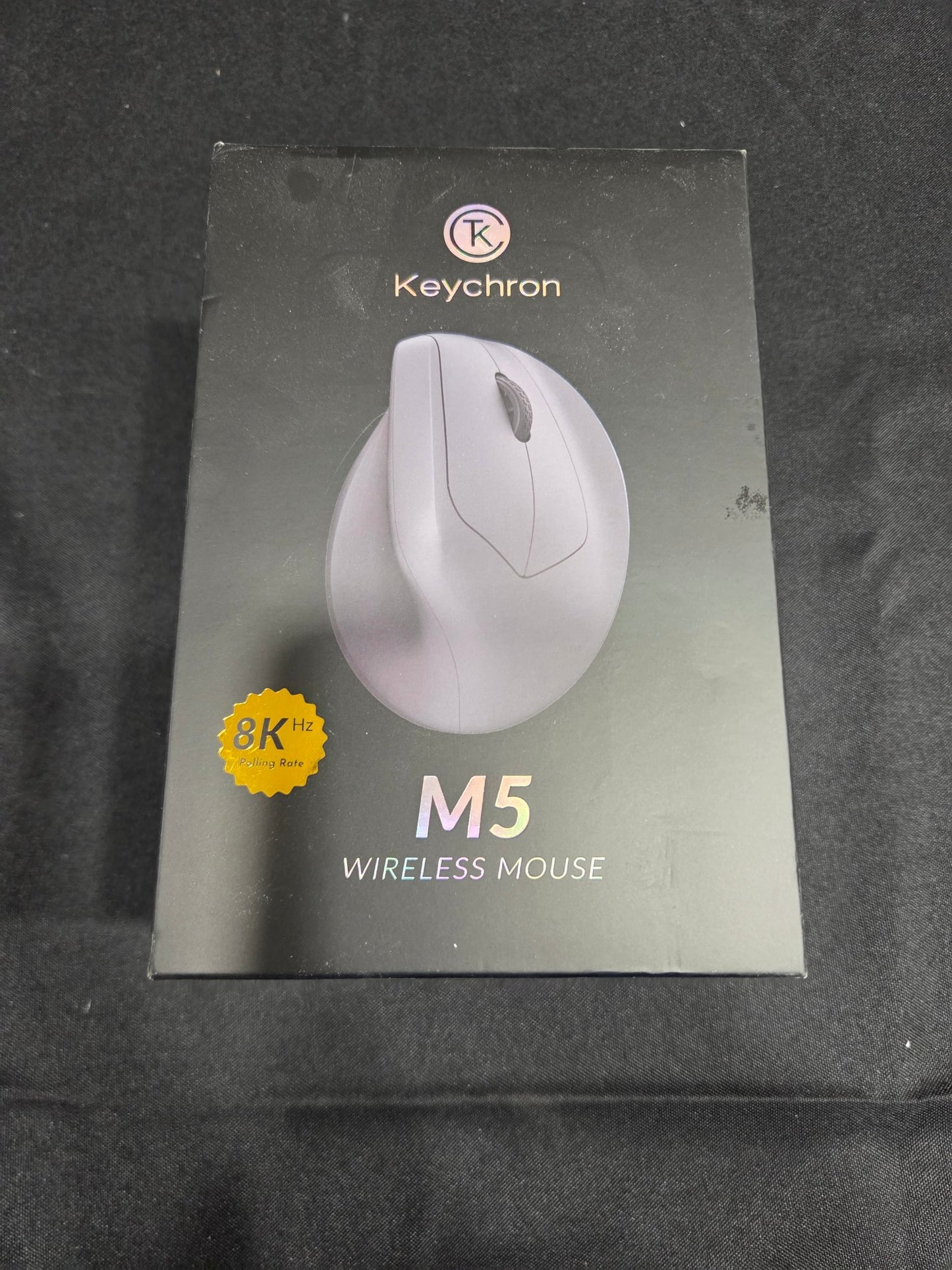 Keychron M5 Wireless Ergonomic Vertical Mouse 8KHz Black Open Box