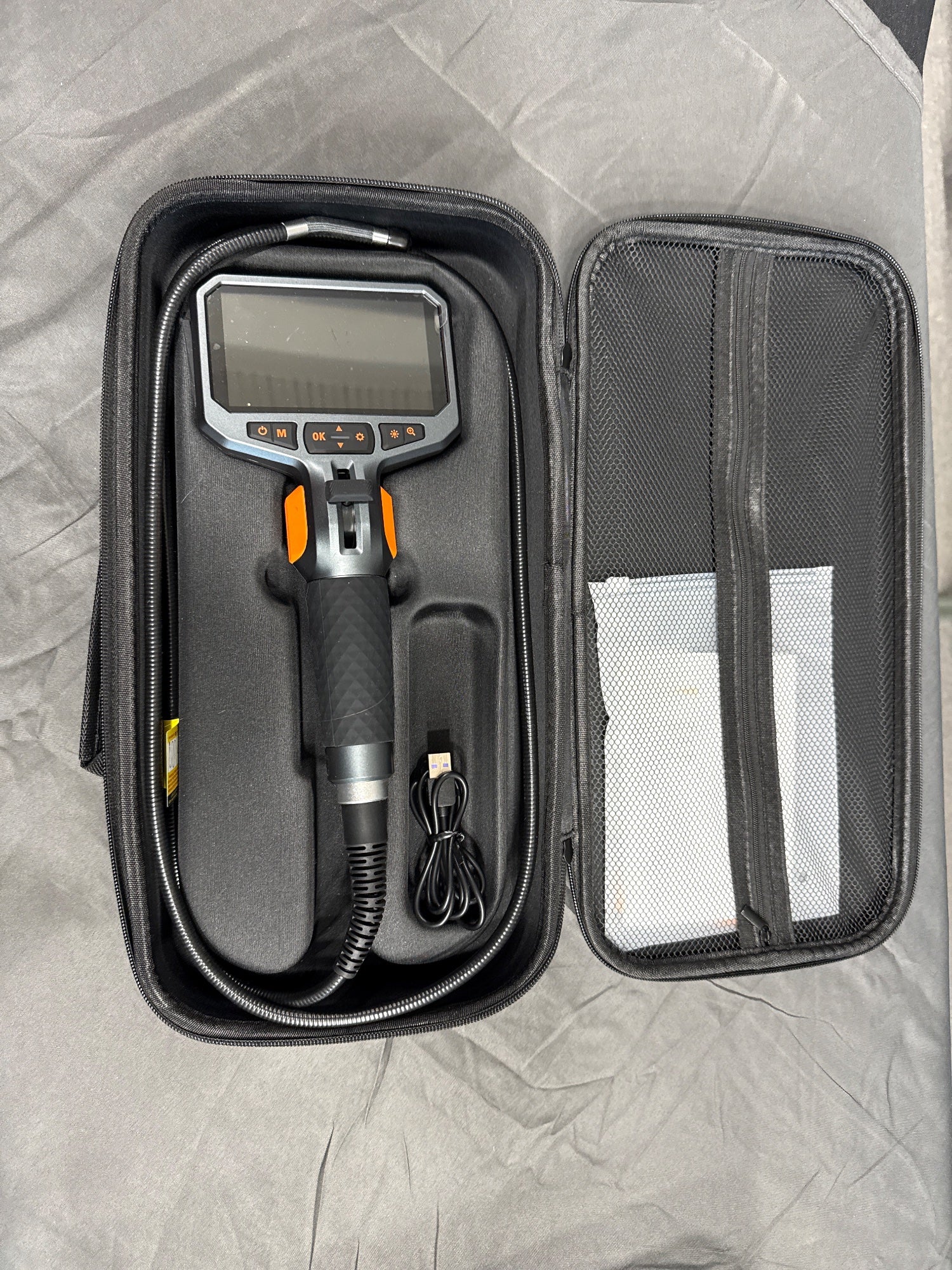 Teslong TD450S Articulating Borescope 4.5" Screen 1080p Inspection Camera