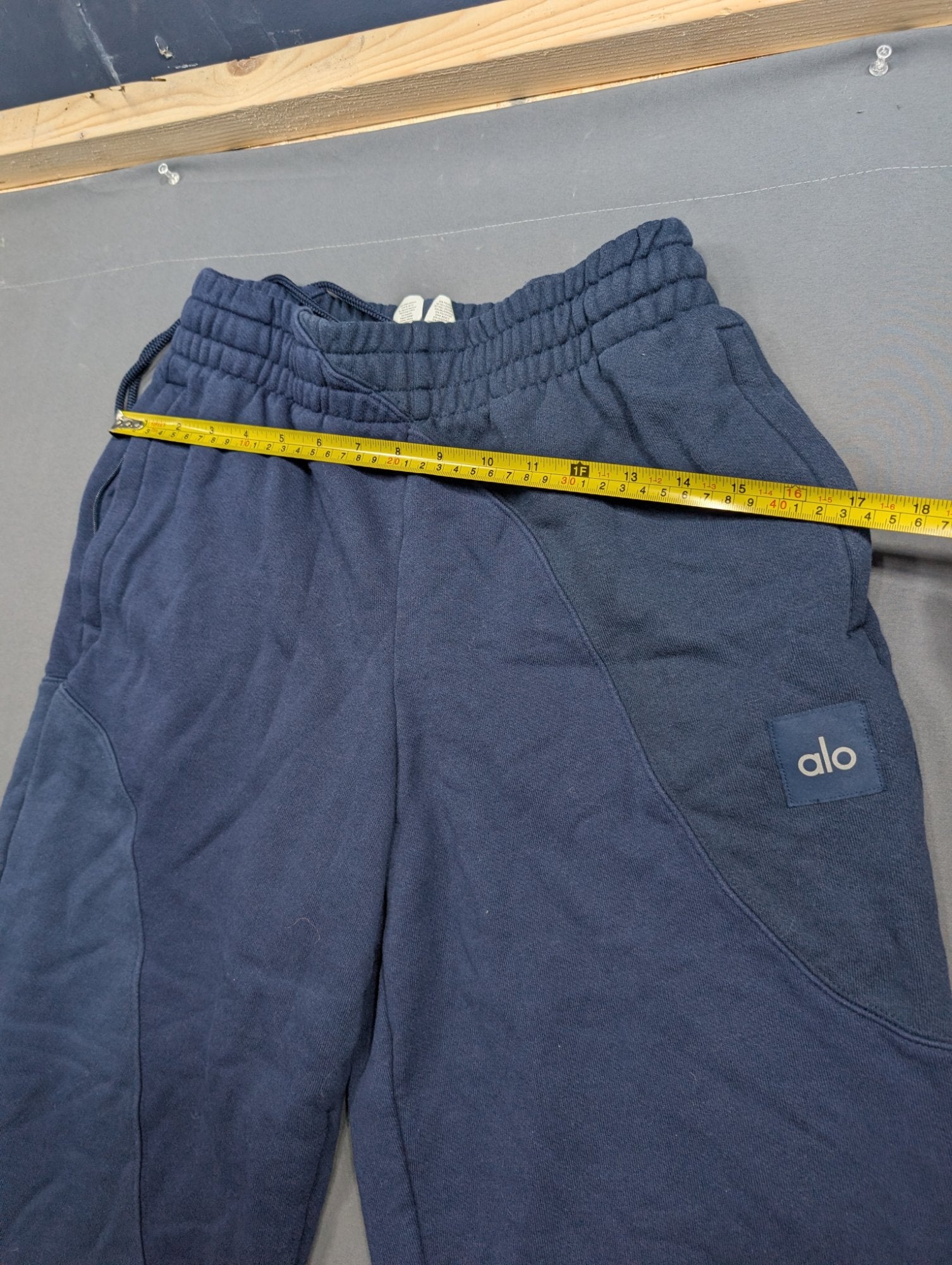 Alo Yoga Accolade Sweatpants Joggers Navy Blue XS Fleece Drawstring