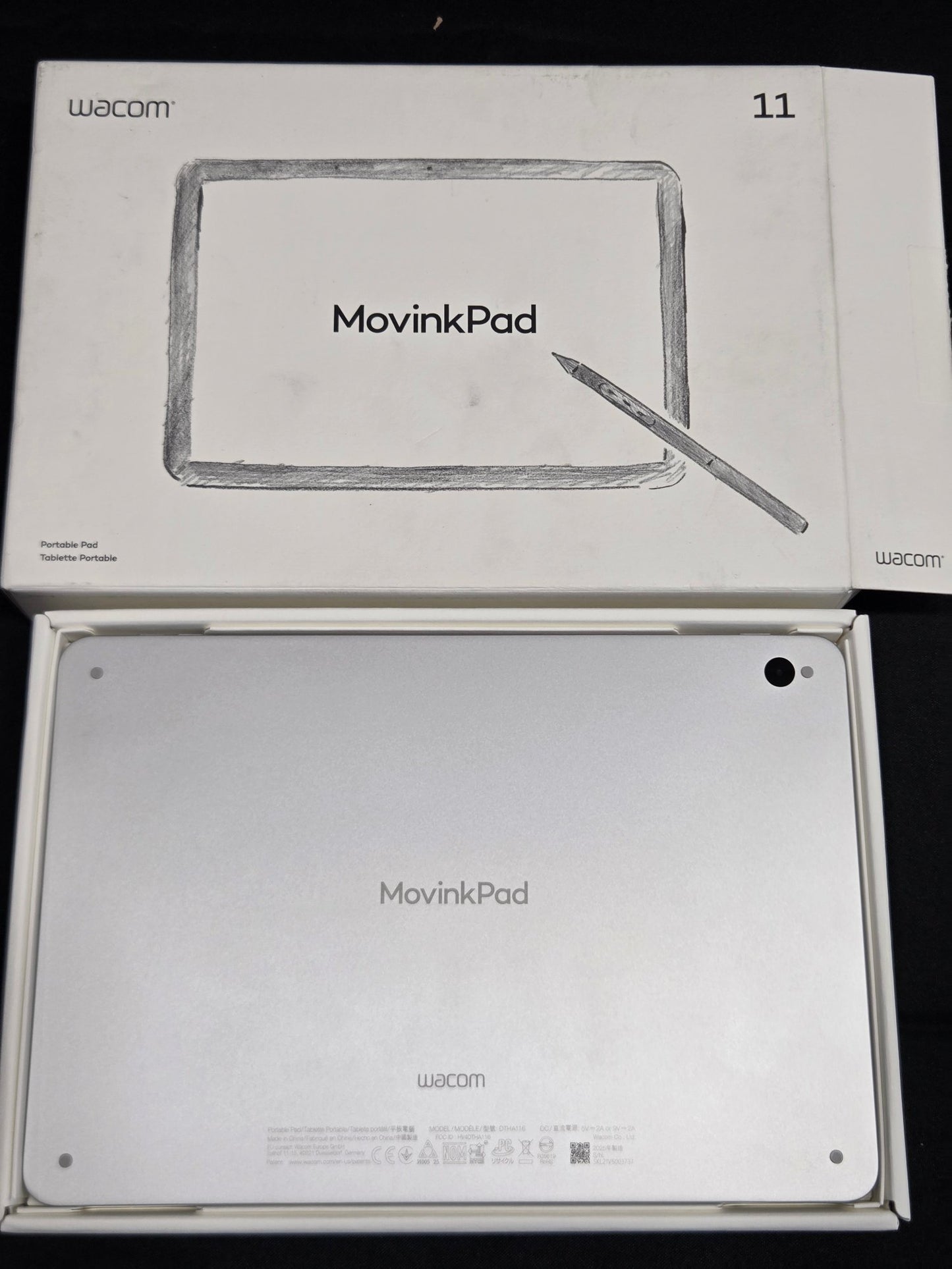 Wacom MovinkPad 11 Portable Drawing Tablet DTHA116 Open Box