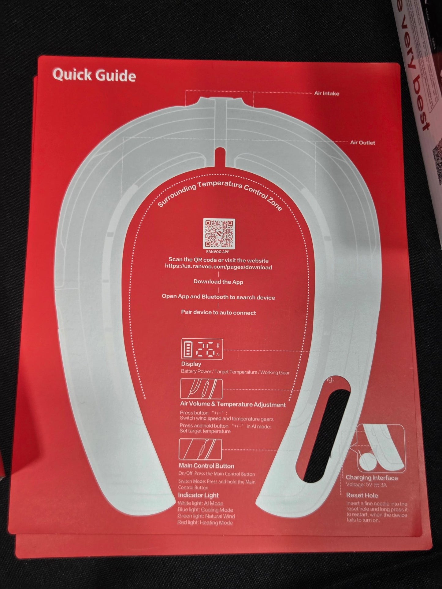 Ranvoo AICE Lite Max Wearable Smart Air Conditioner Neck Fan